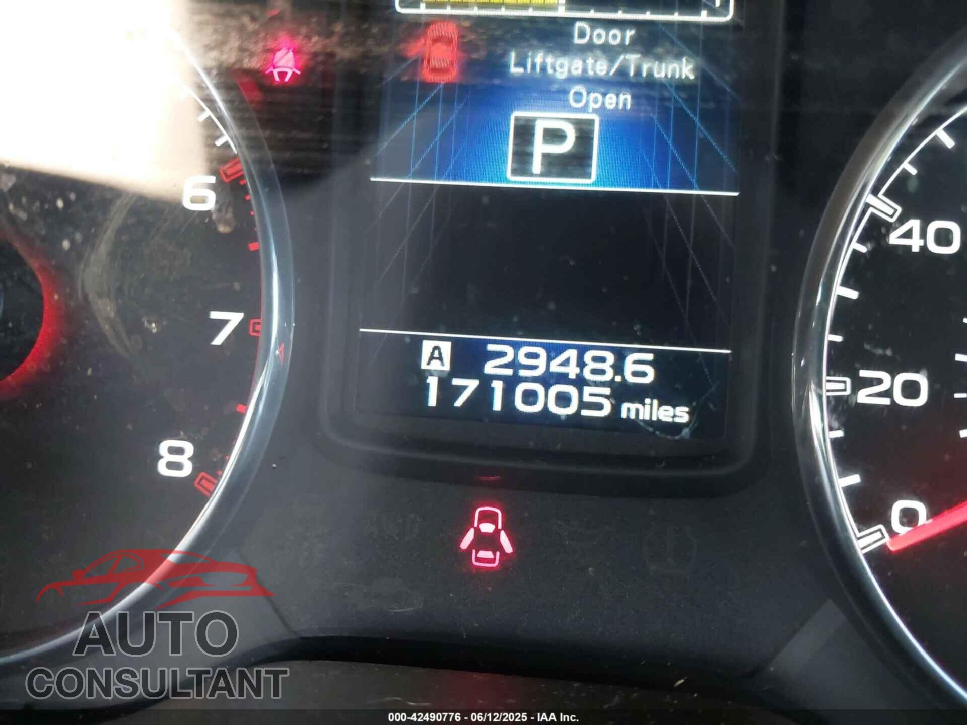 SUBARU OUTBACK 2014 - 4S4BRBLCXE3256101