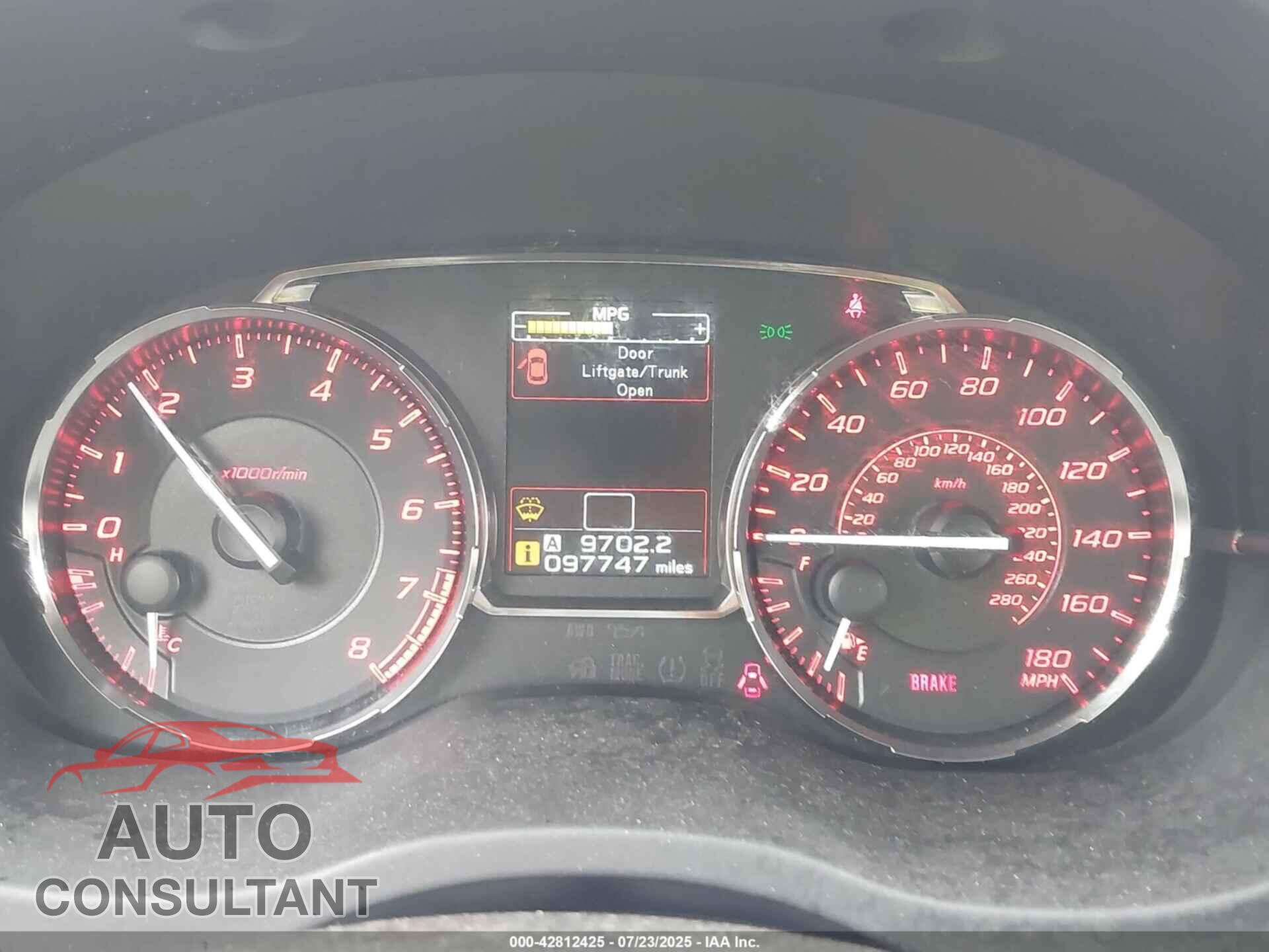 SUBARU WRX 2015 - JF1VA1A63F9818294
