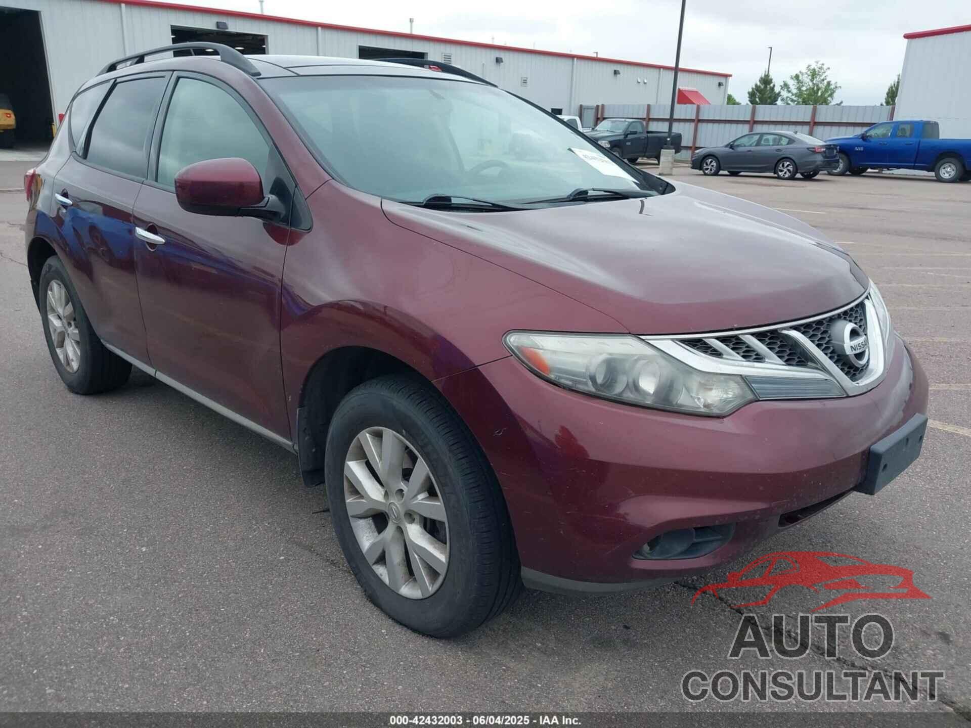NISSAN MURANO 2012 - JN8AZ1MW3CW203582
