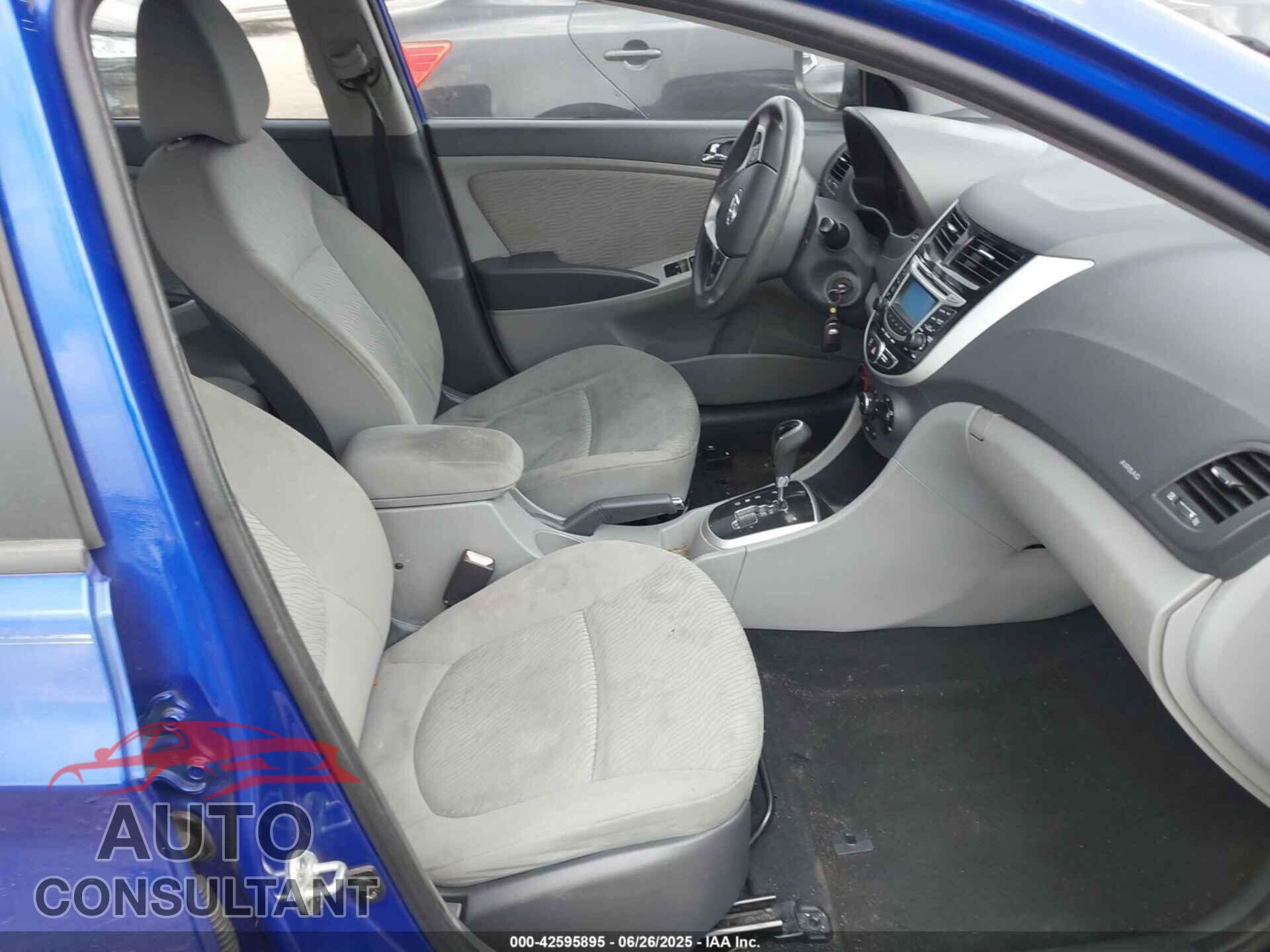HYUNDAI ACCENT 2012 - KMHCU4AE6CU079556
