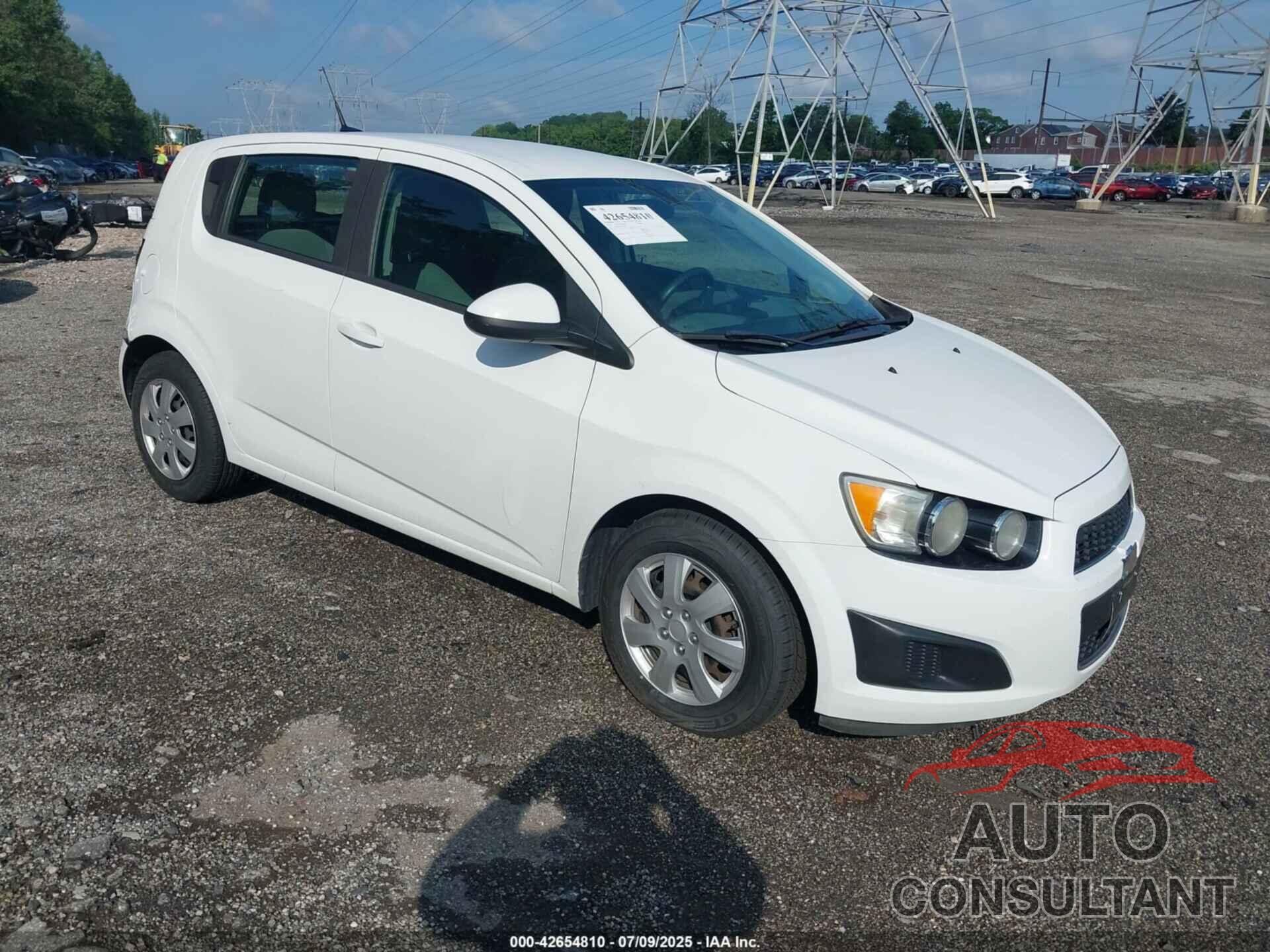 CHEVROLET SONIC 2014 - 1G1JA6SH8E4196267