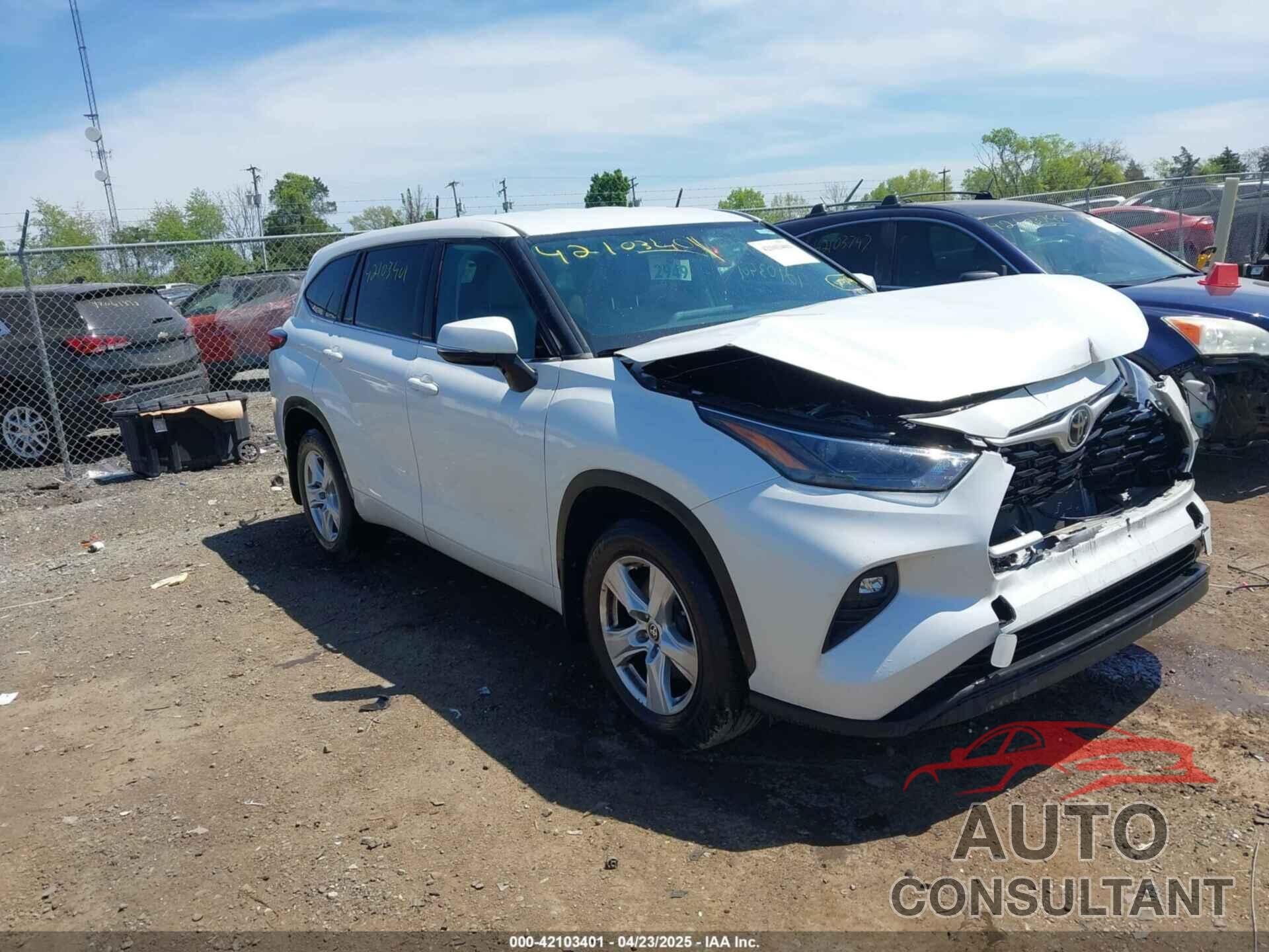 TOYOTA HIGHLANDER 2022 - 5TDBZRBH5NS580954