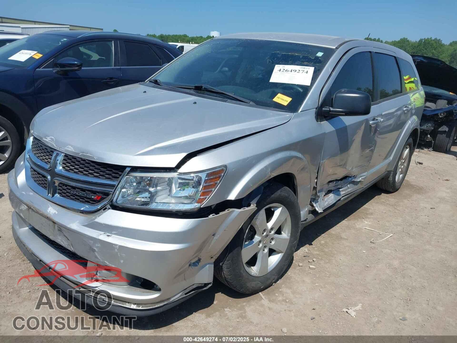DODGE JOURNEY 2013 - 3C4PDCAB4DT509389