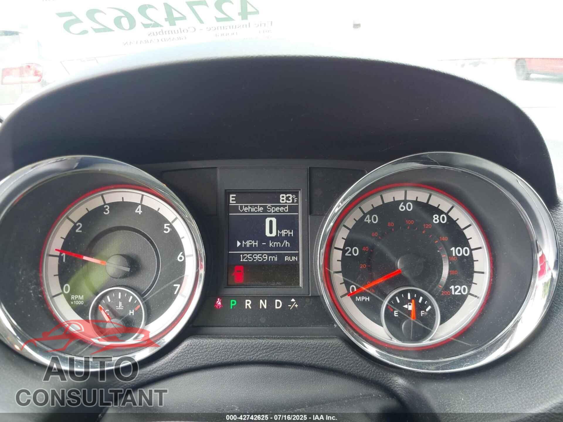 DODGE GRAND CARAVAN 2014 - 2C4RDGCGXER241283