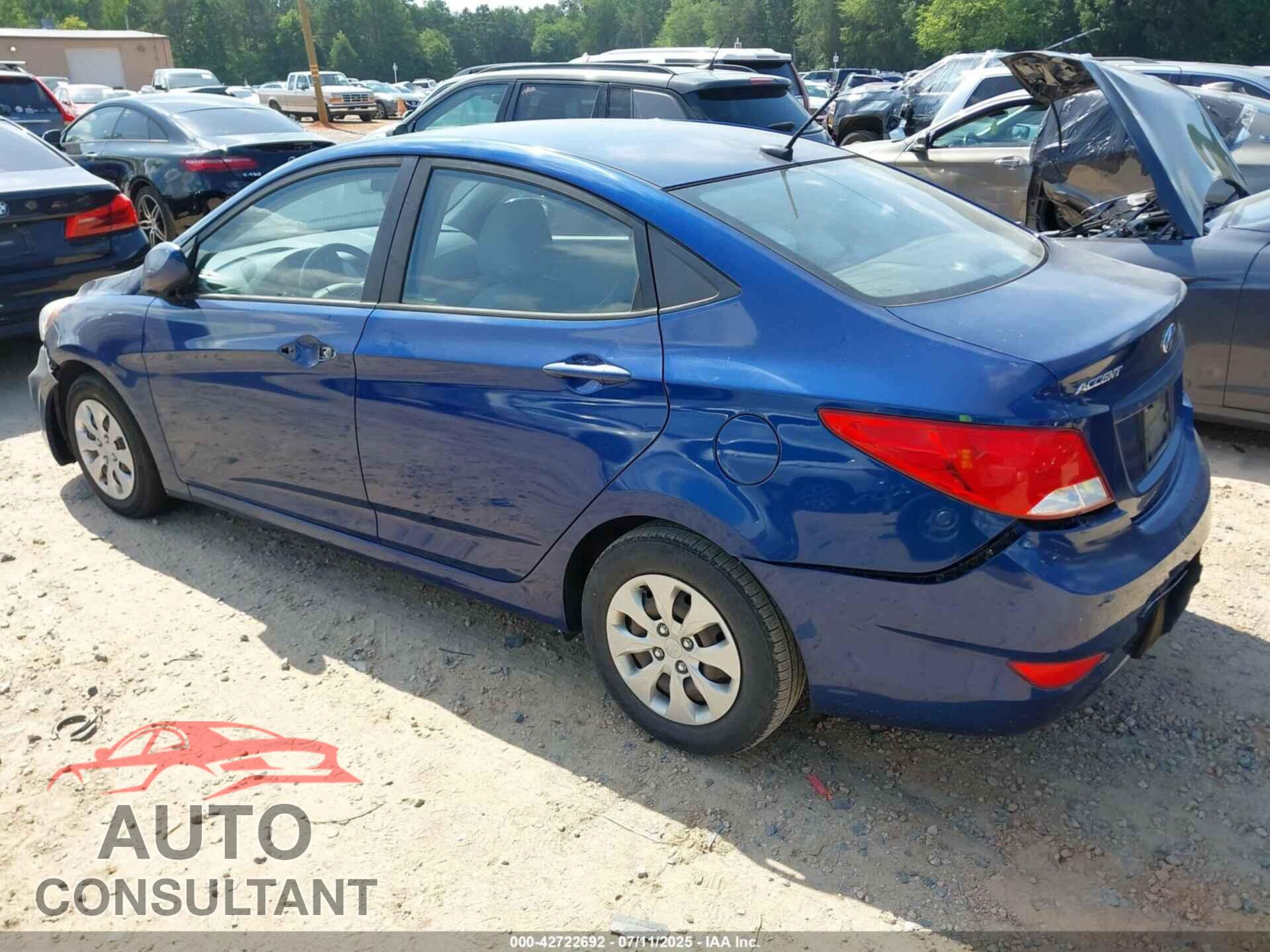 HYUNDAI ACCENT 2016 - KMHCT4AEXGU072957
