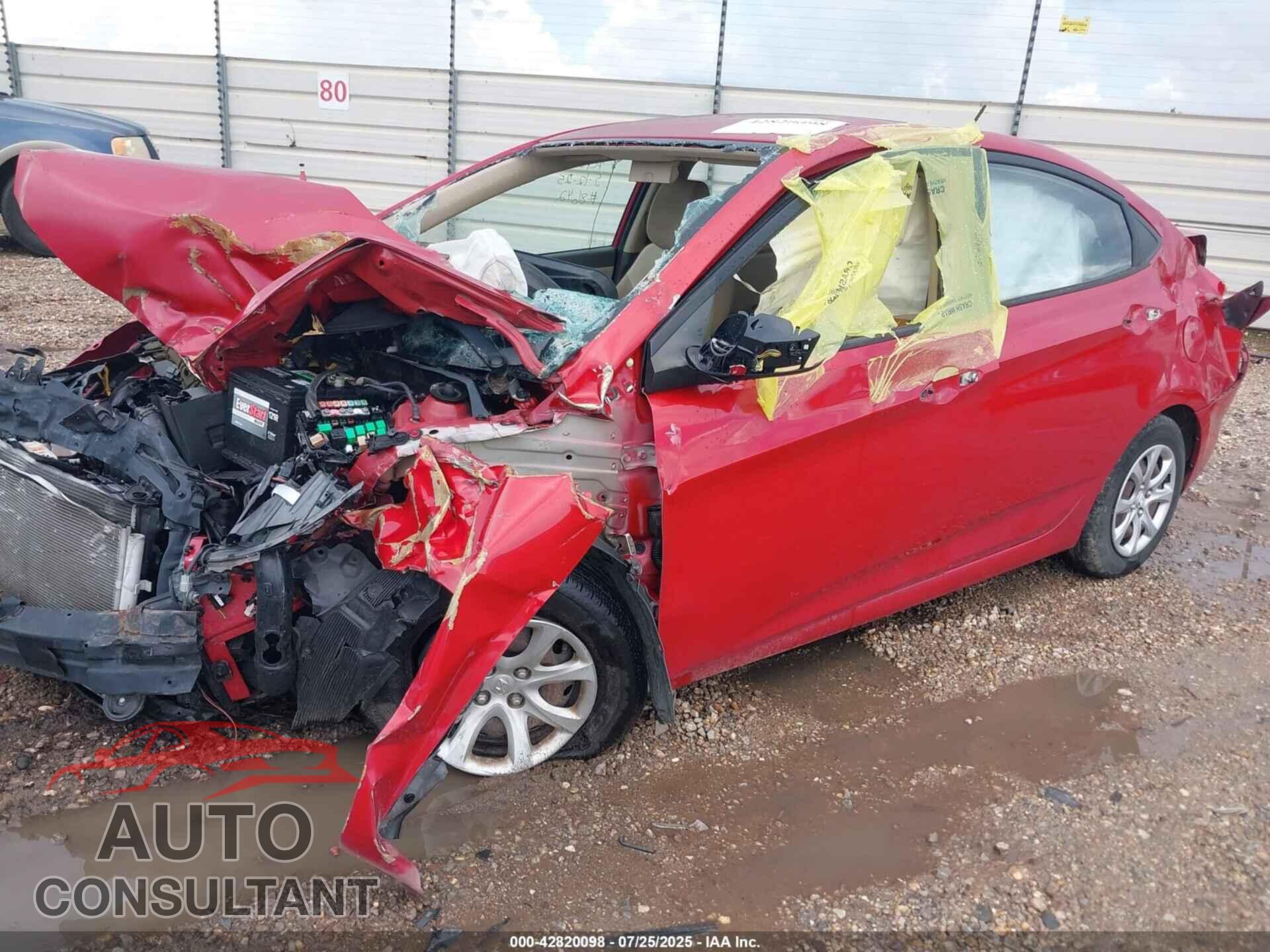HYUNDAI ACCENT 2013 - KMHCT4AE6DU555597