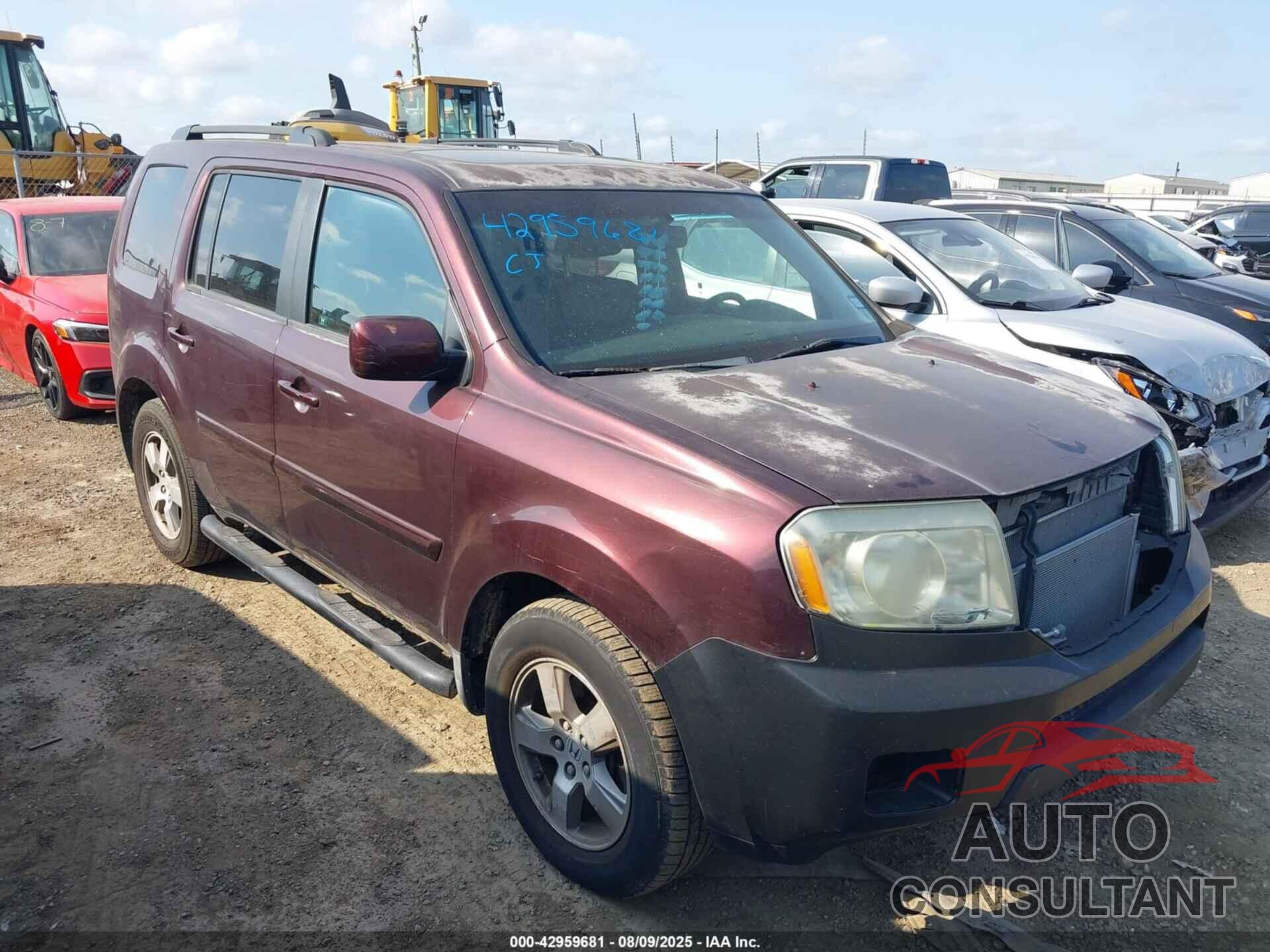 HONDA PILOT 2009 - 5FNYF38589B021826