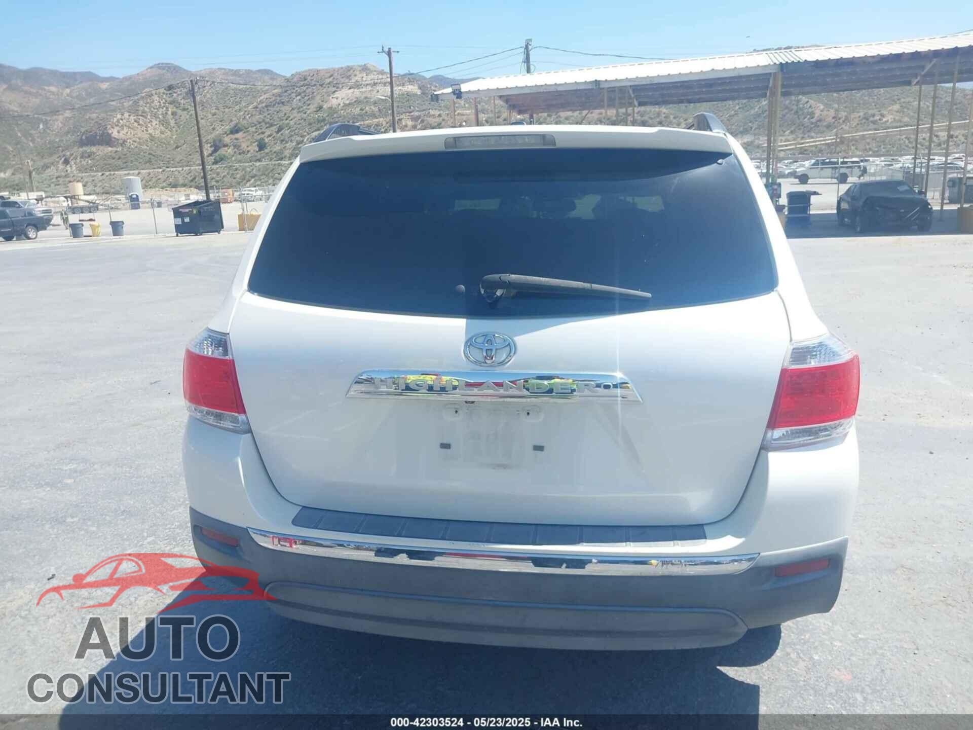 TOYOTA HIGHLANDER 2012 - 5TDZK3EH4CS065856