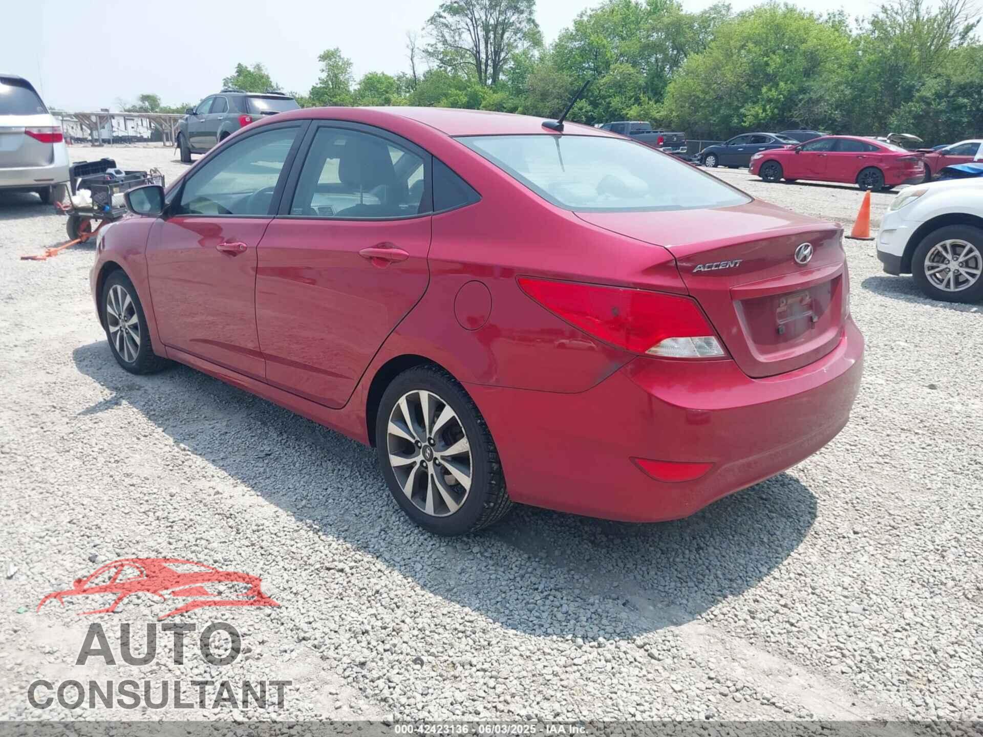 HYUNDAI ACCENT 2017 - KMHCT4AE1HU356074