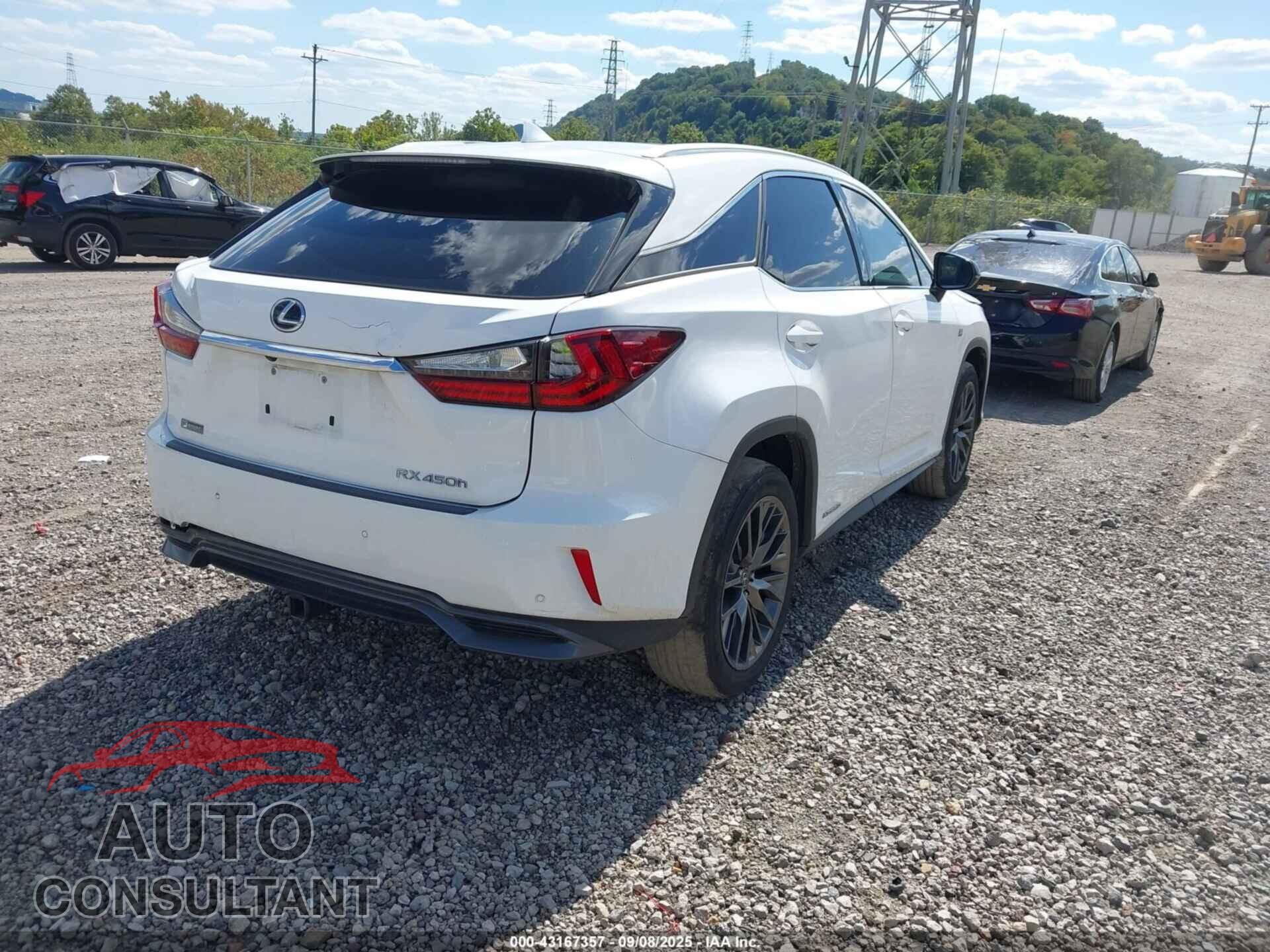 LEXUS RX 450H 2016 - 2T2BGMCA2GC005809