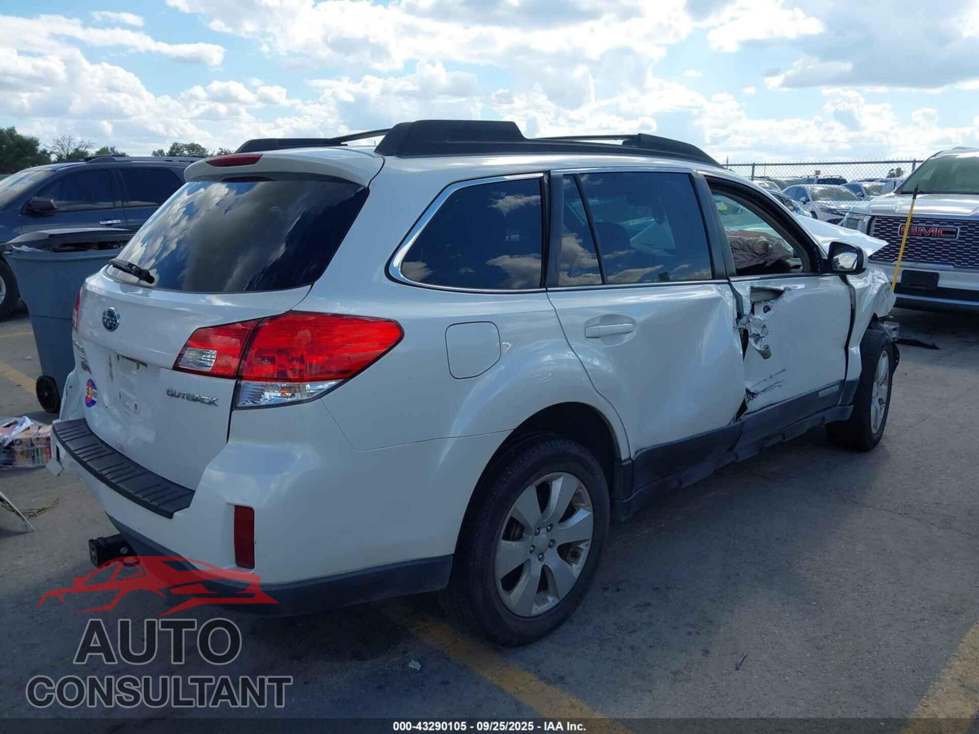 SUBARU OUTBACK 2012 - 4S4BRCBC6C3201228
