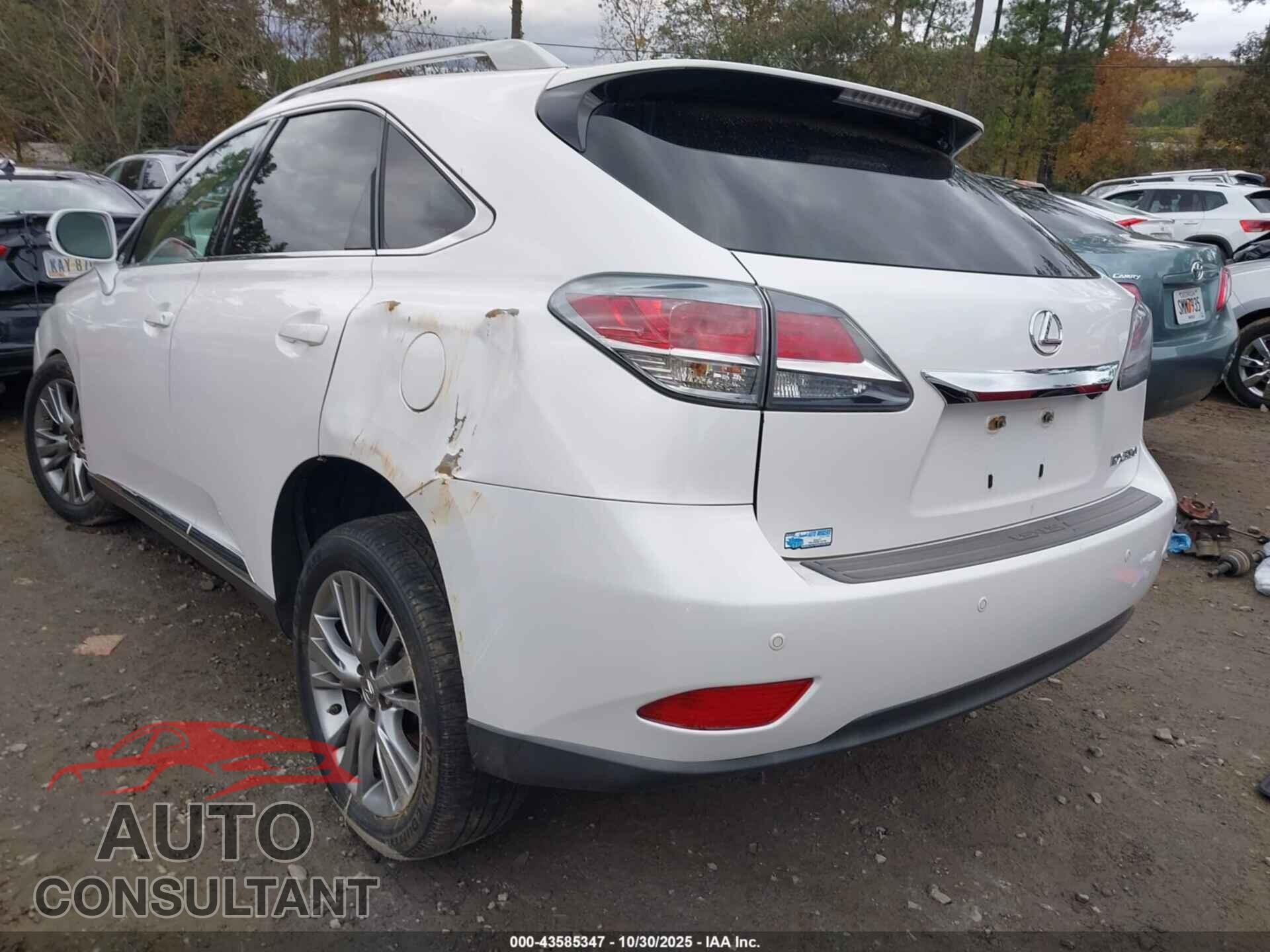 LEXUS RX 2013 - 2T2ZK1BA0DC129974