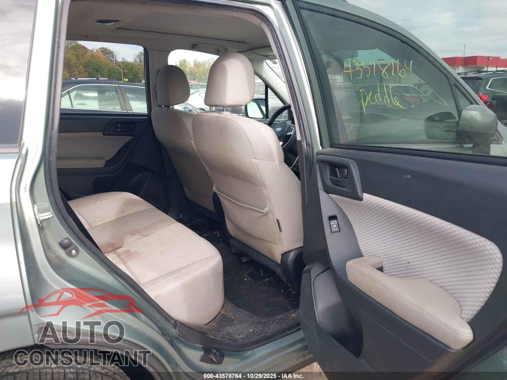 SUBARU FORESTER 2017 - JF2SJAEC4HH406618