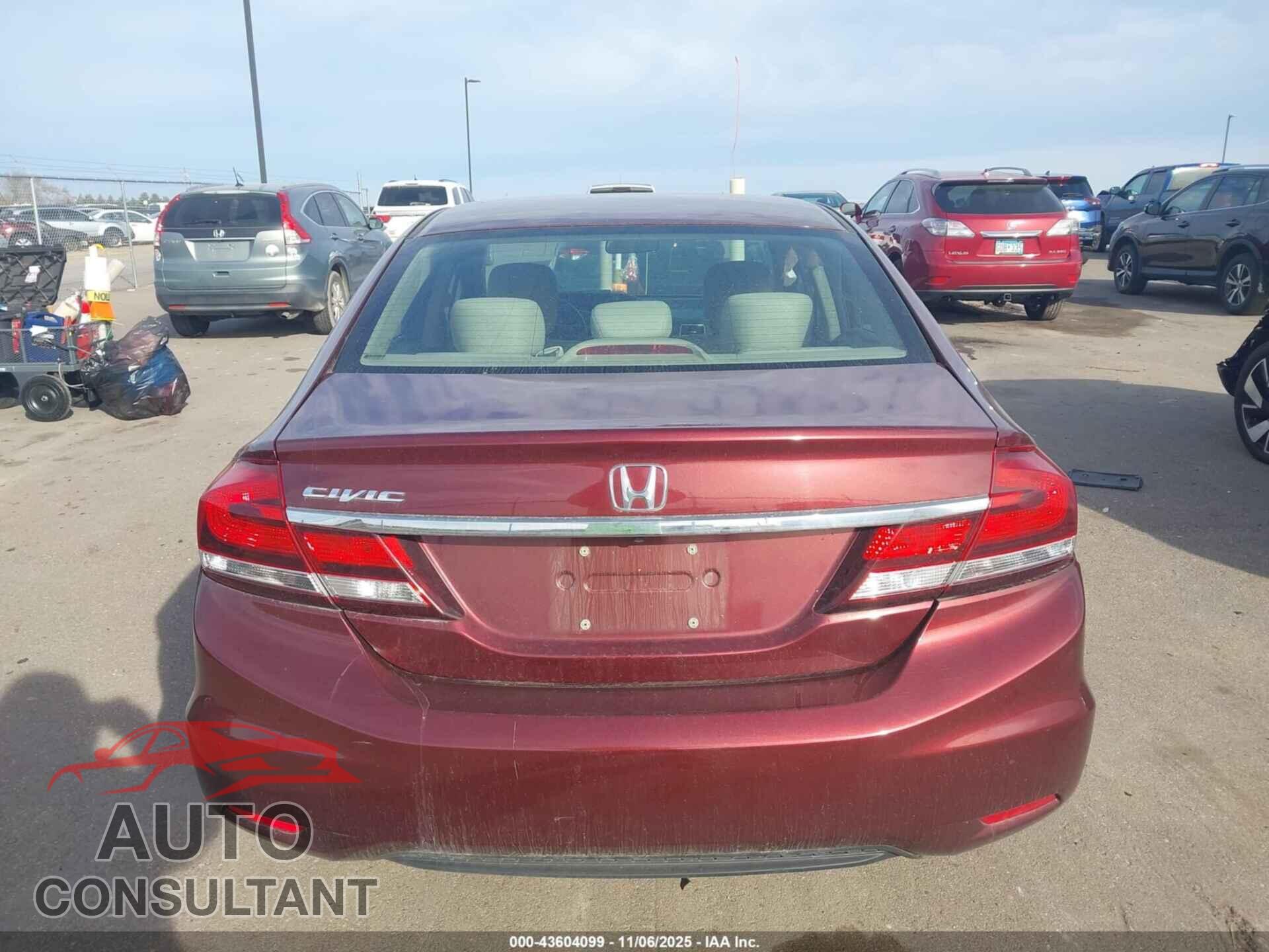 HONDA CIVIC 2013 - 2HGFB2F87DH509437
