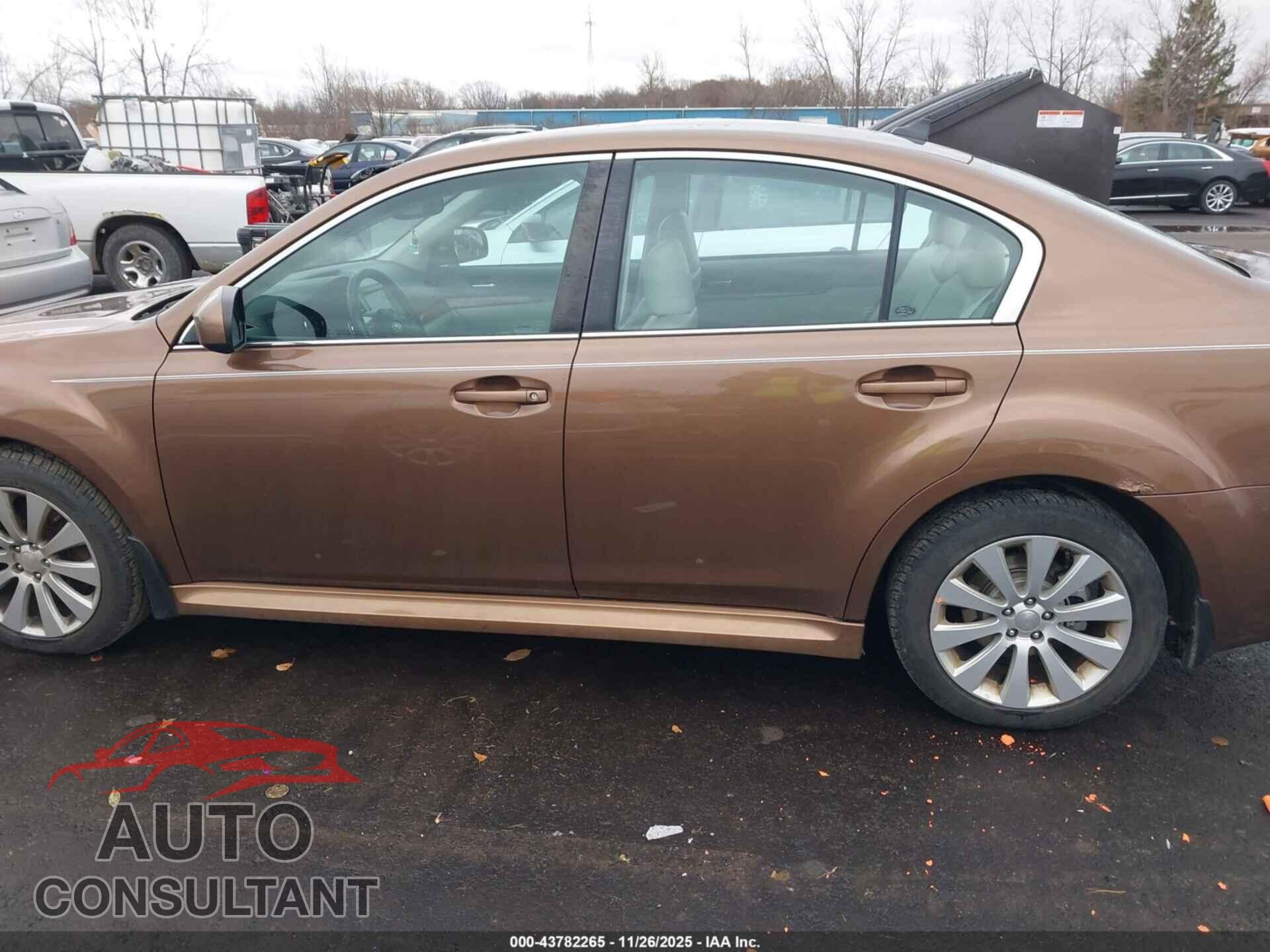 SUBARU LEGACY 2011 - 4S3BMDL69B2228543