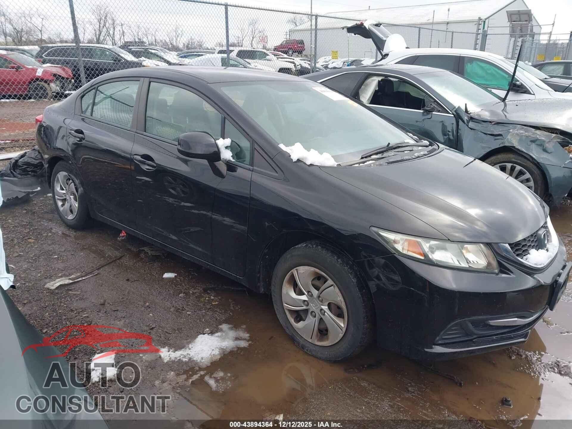 HONDA CIVIC 2013 - 19XFB2F56DE042933