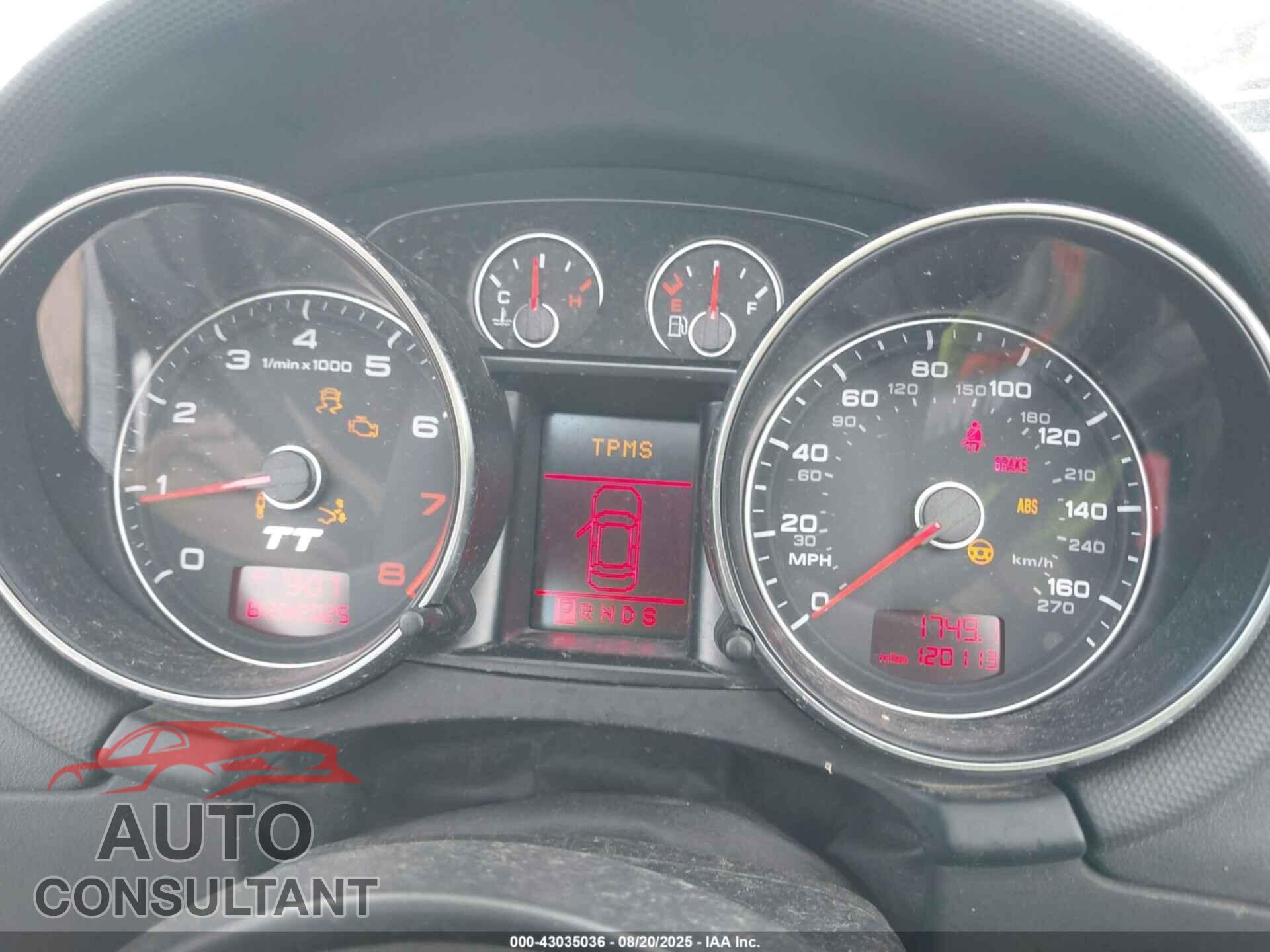 AUDI TT 2009 - TRULF38J591019084
