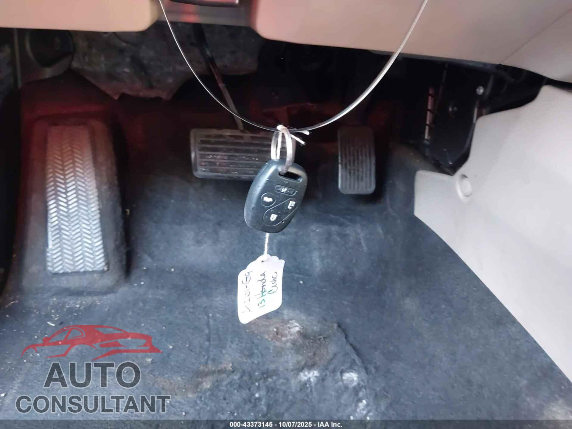 HONDA CIVIC 2013 - 19XFB2F96DE077331
