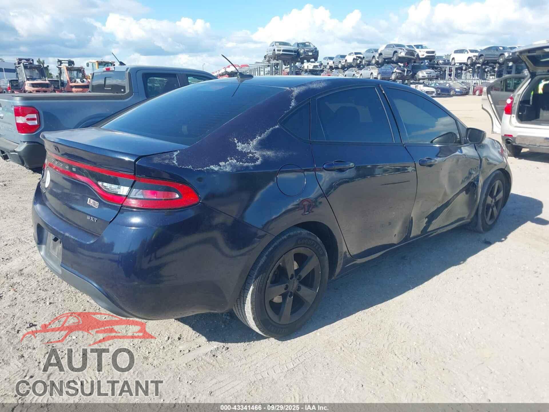 DODGE DART 2015 - 1C3CDFBB1FD306455