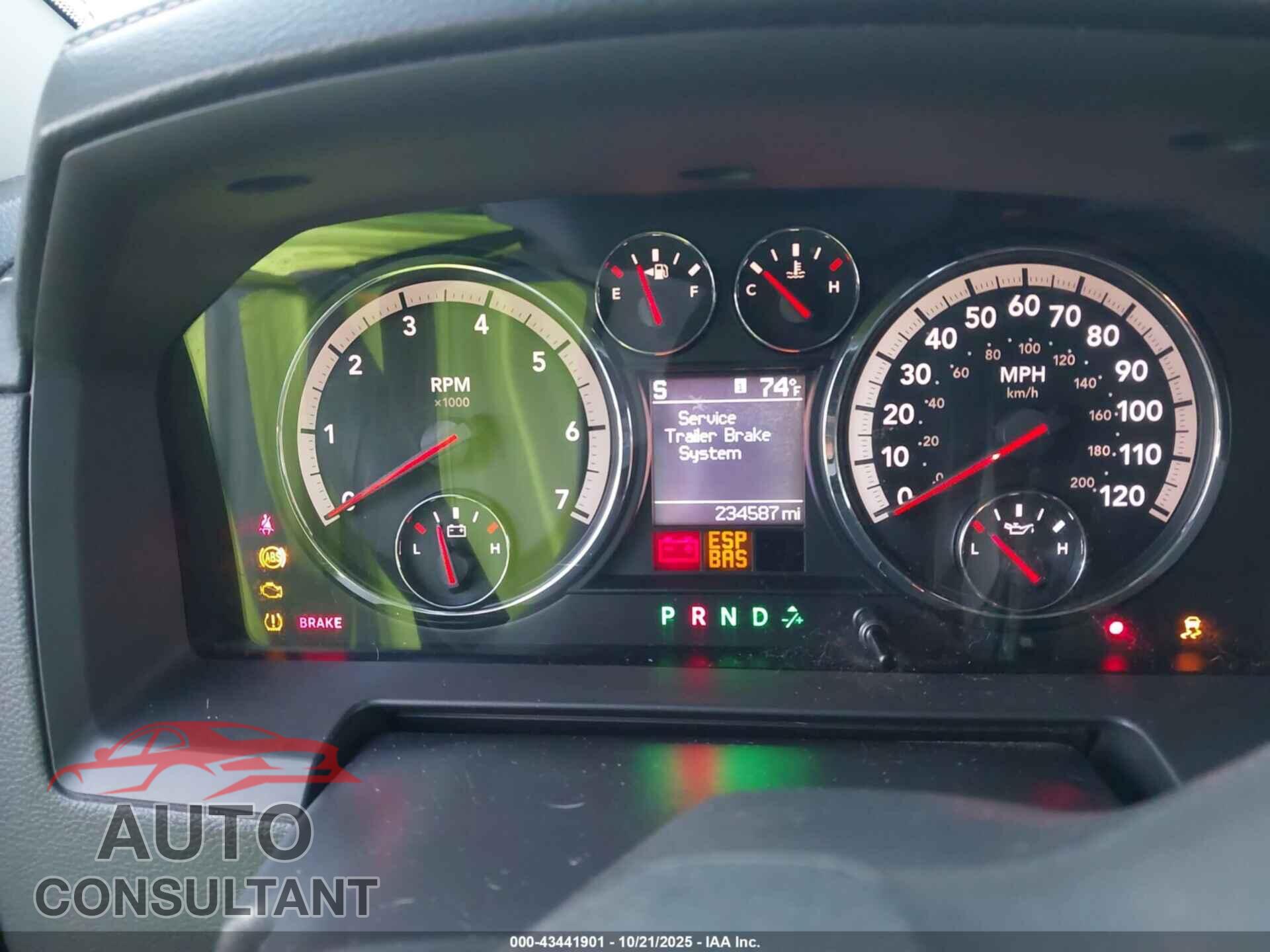 DODGE RAM 1500 2010 - 1D7RB1CT8AS241880