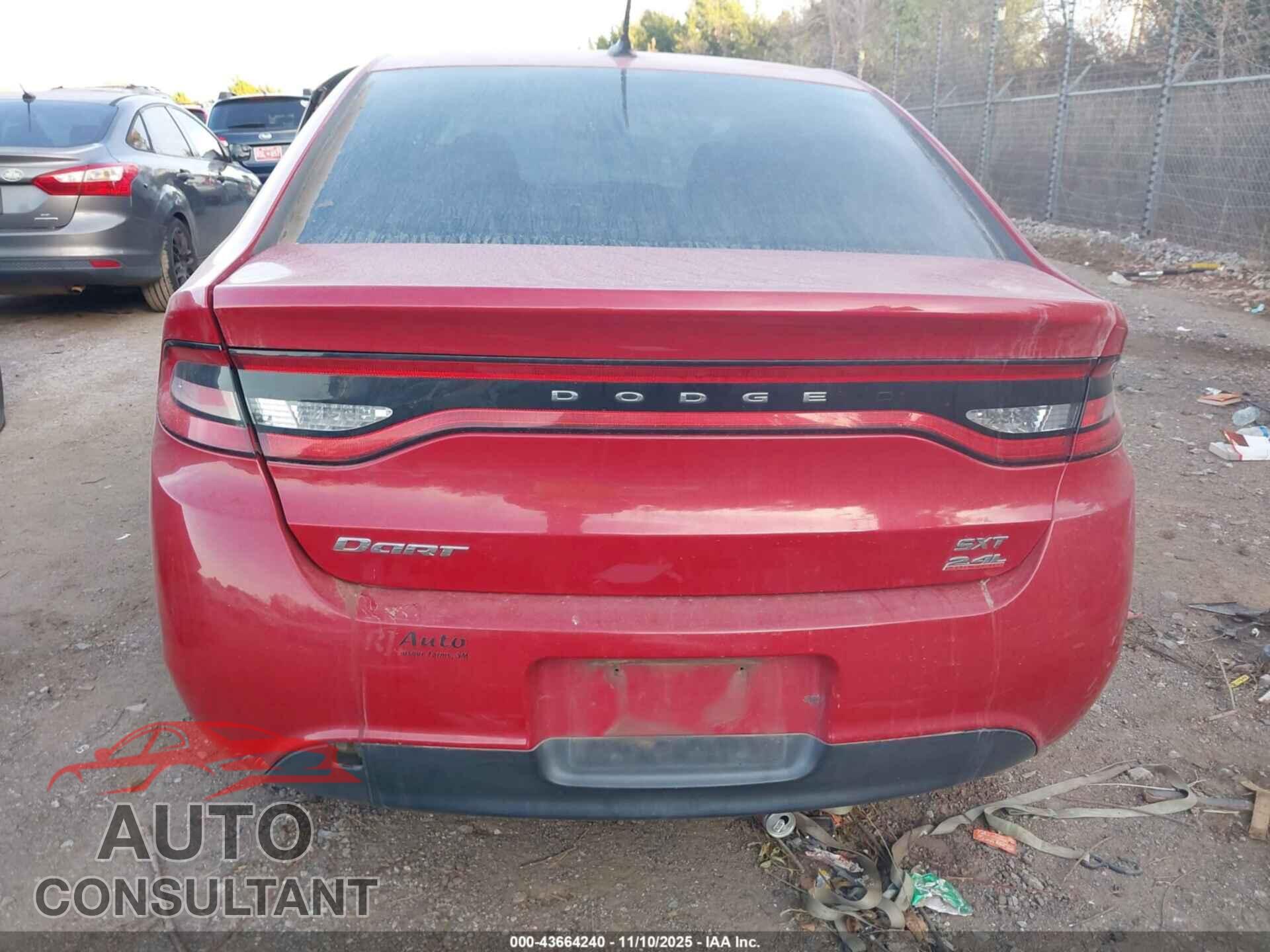 DODGE DART 2014 - 1C3CDFBB3ED771284