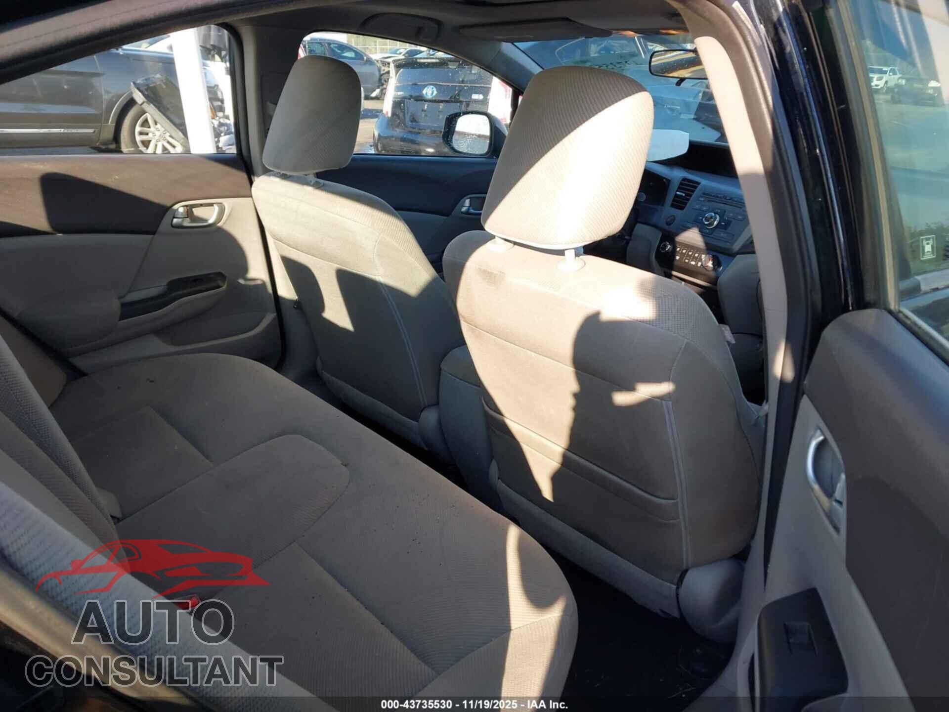 HONDA CIVIC 2012 - 19XFB2F8XCE038358