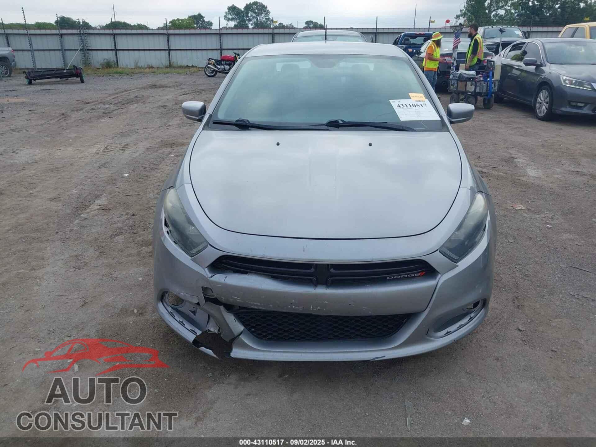 DODGE DART 2015 - 1C3CDFBB5FD420782