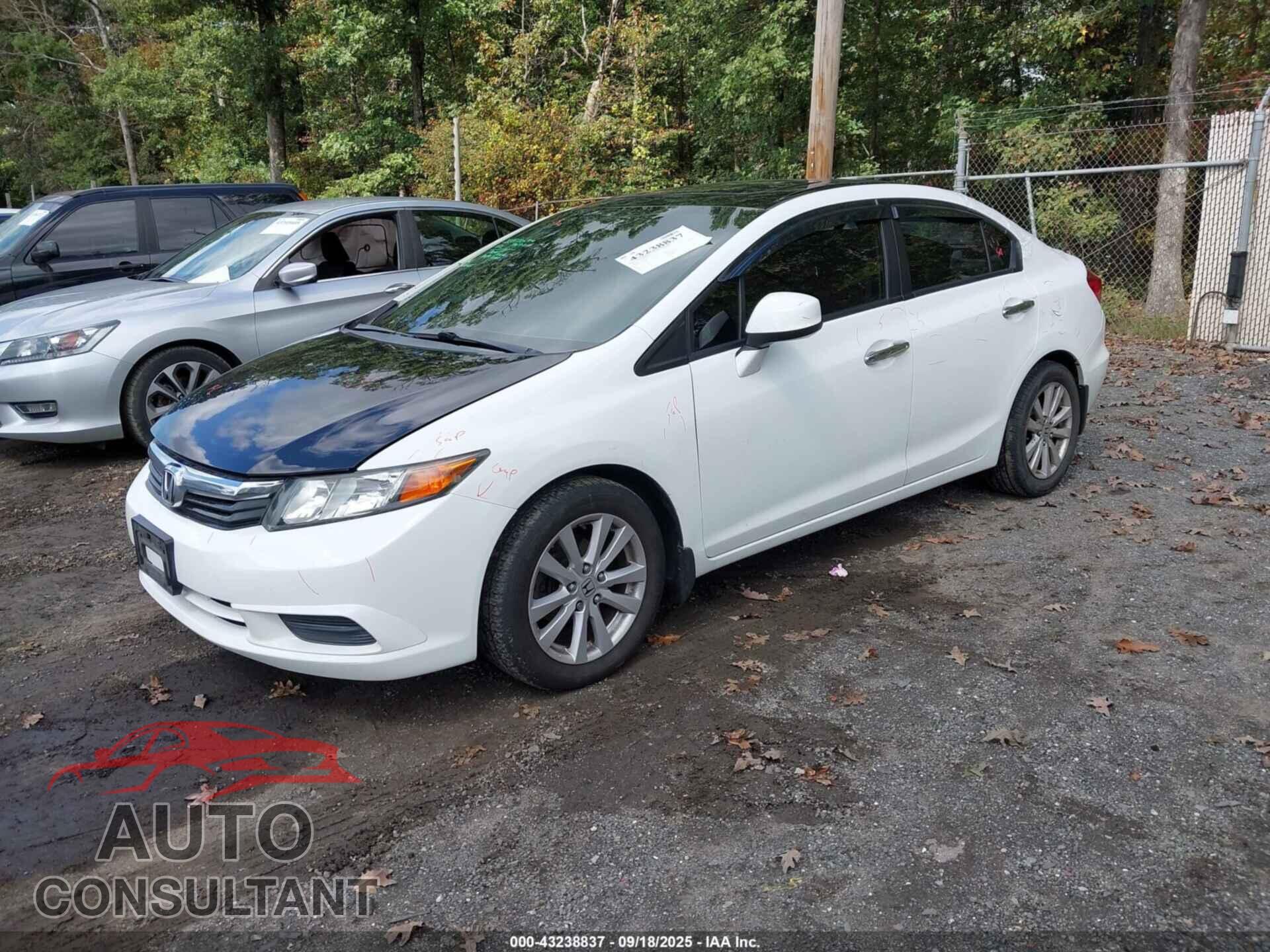 HONDA CIVIC 2012 - 19XFB2F81CE097587