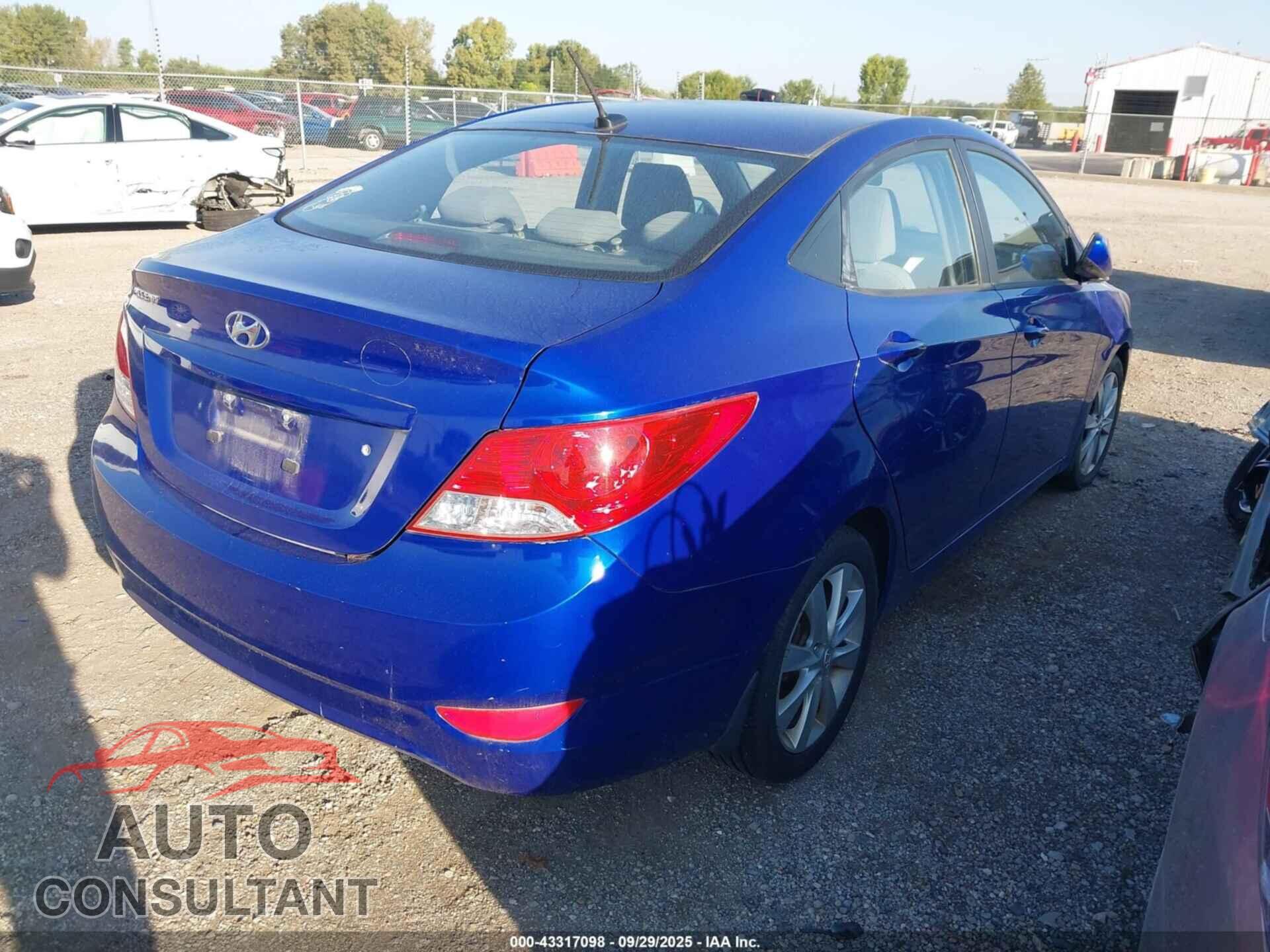 HYUNDAI ACCENT 2014 - KMHCU4AE9EU596580