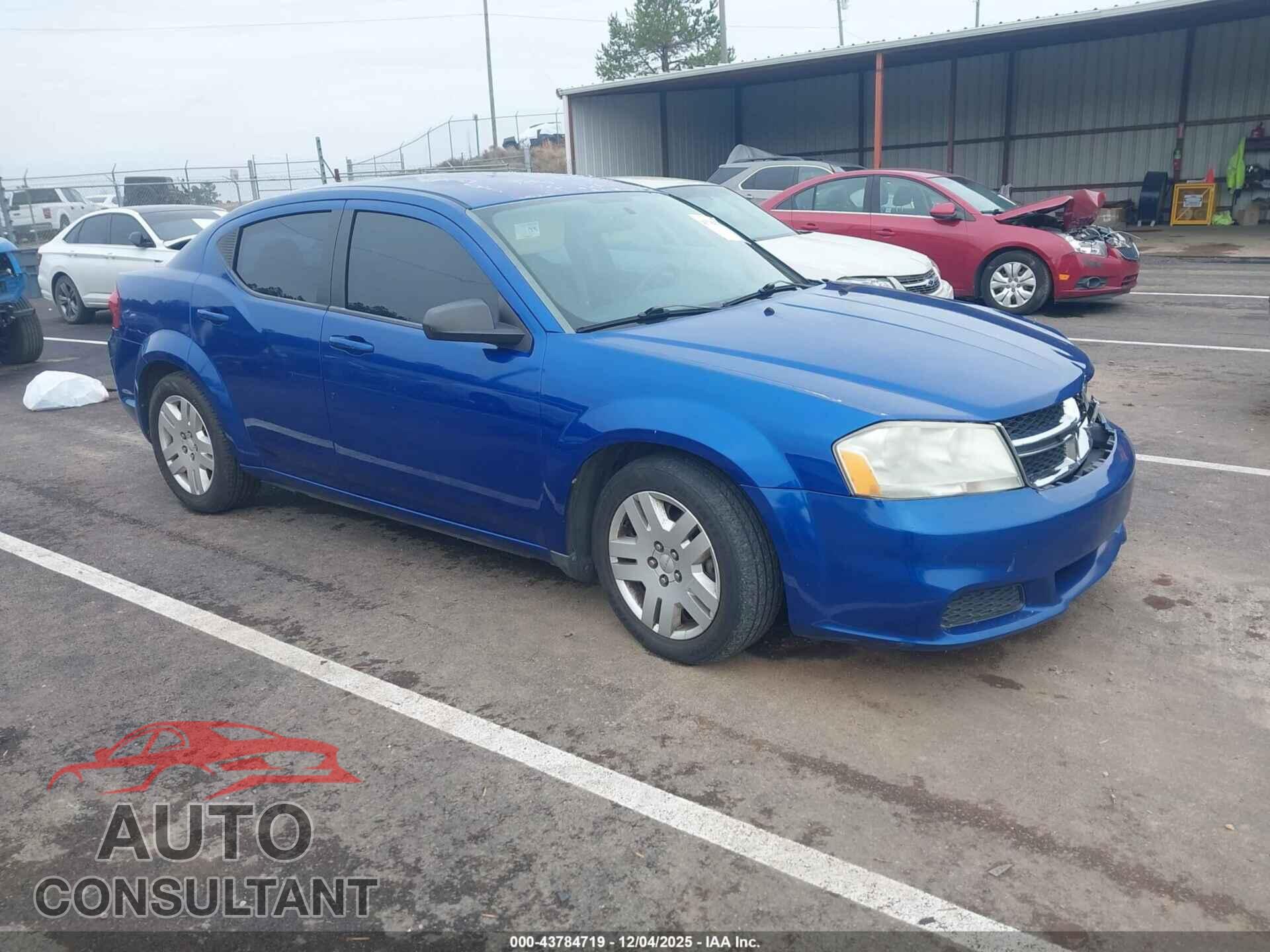 DODGE AVENGER 2013 - 1C3CDZAG1DN771842