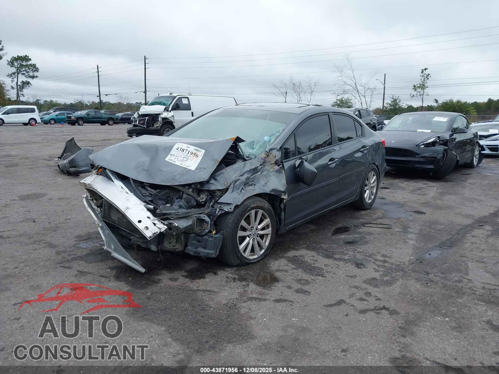 HONDA CIVIC 2012 - 19XFB2F94CE358882