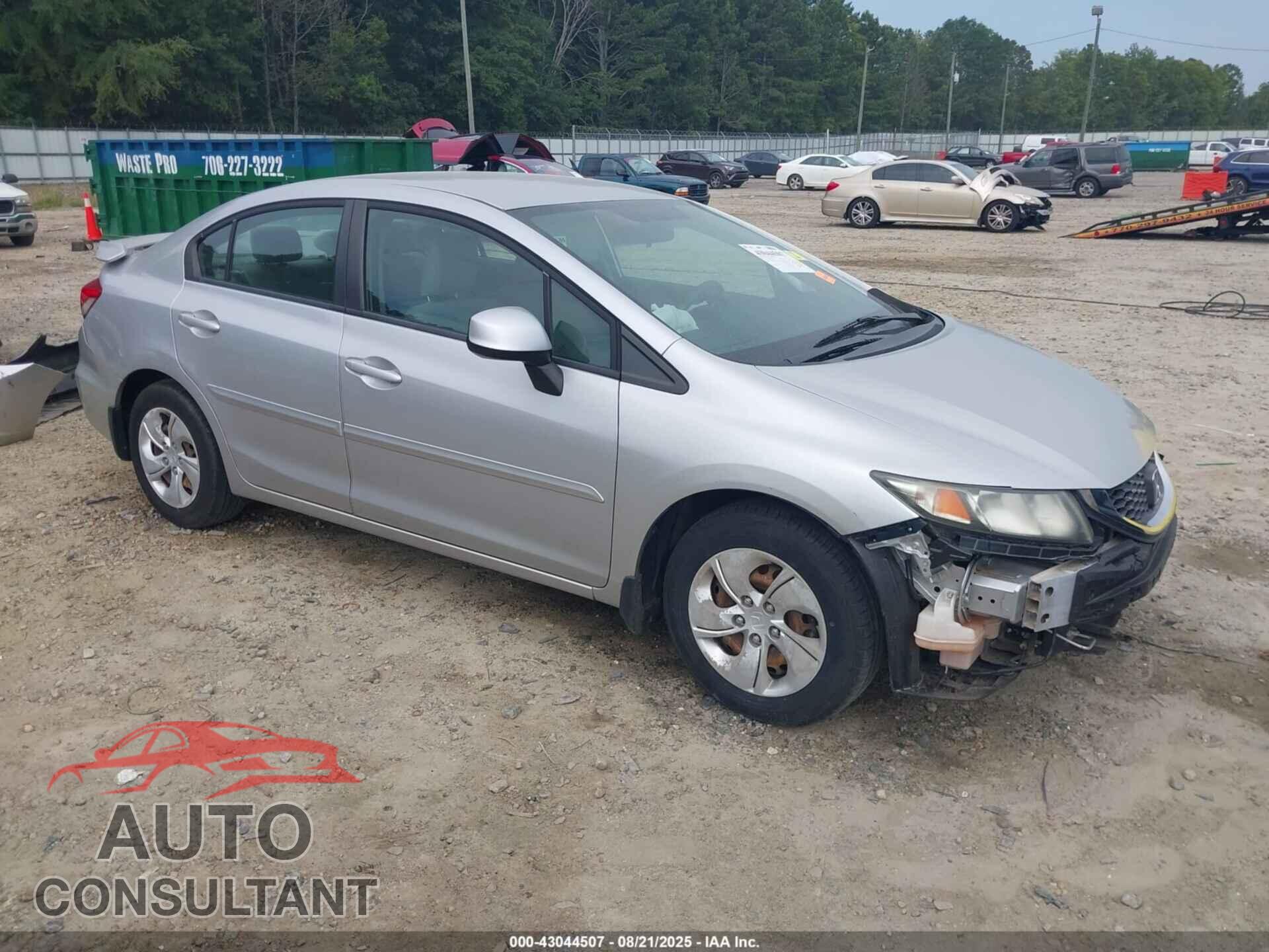 HONDA CIVIC 2013 - 19XFB2F59DE015936