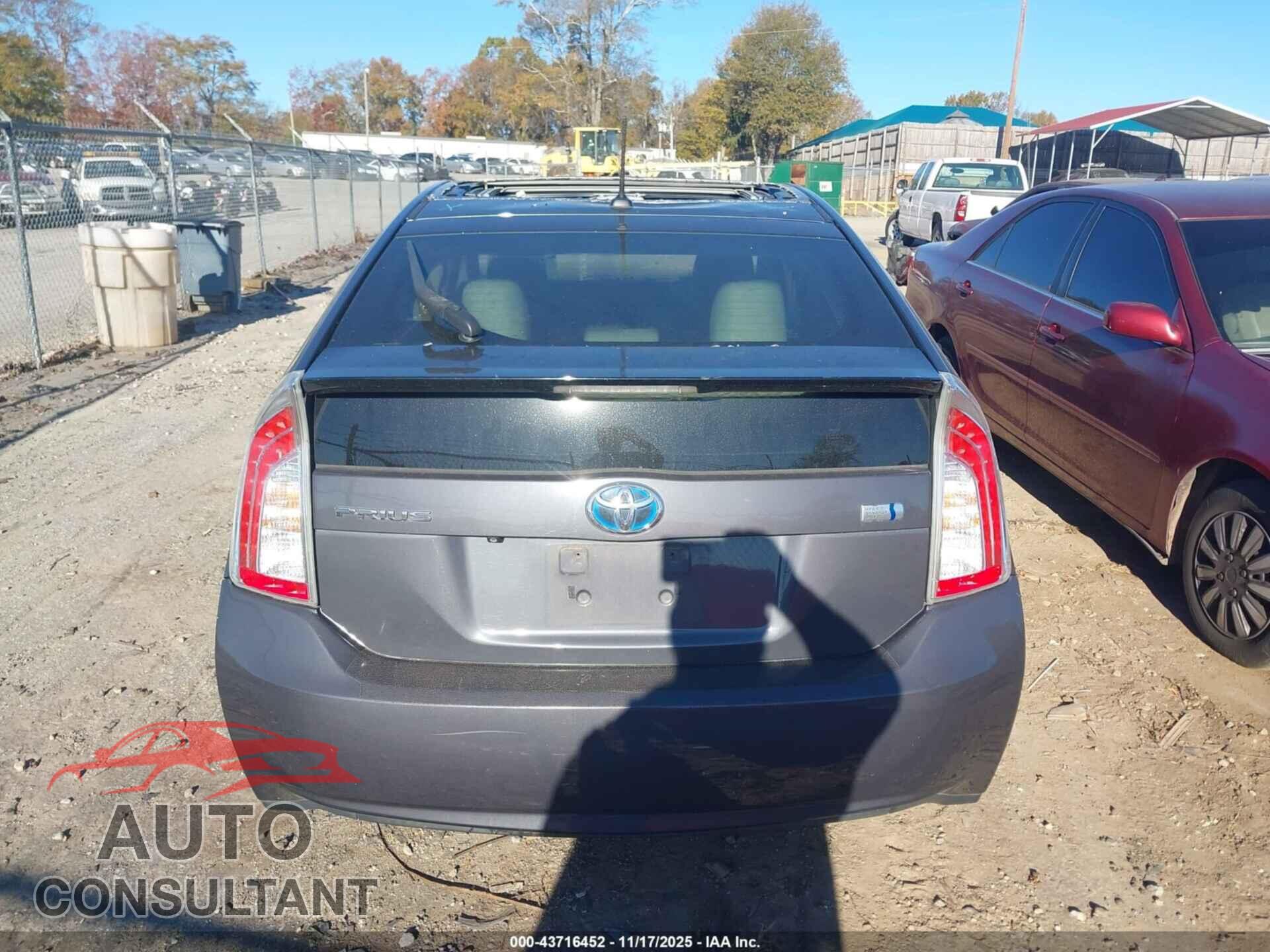 TOYOTA PRIUS 2012 - JTDKN3DU6C5478892