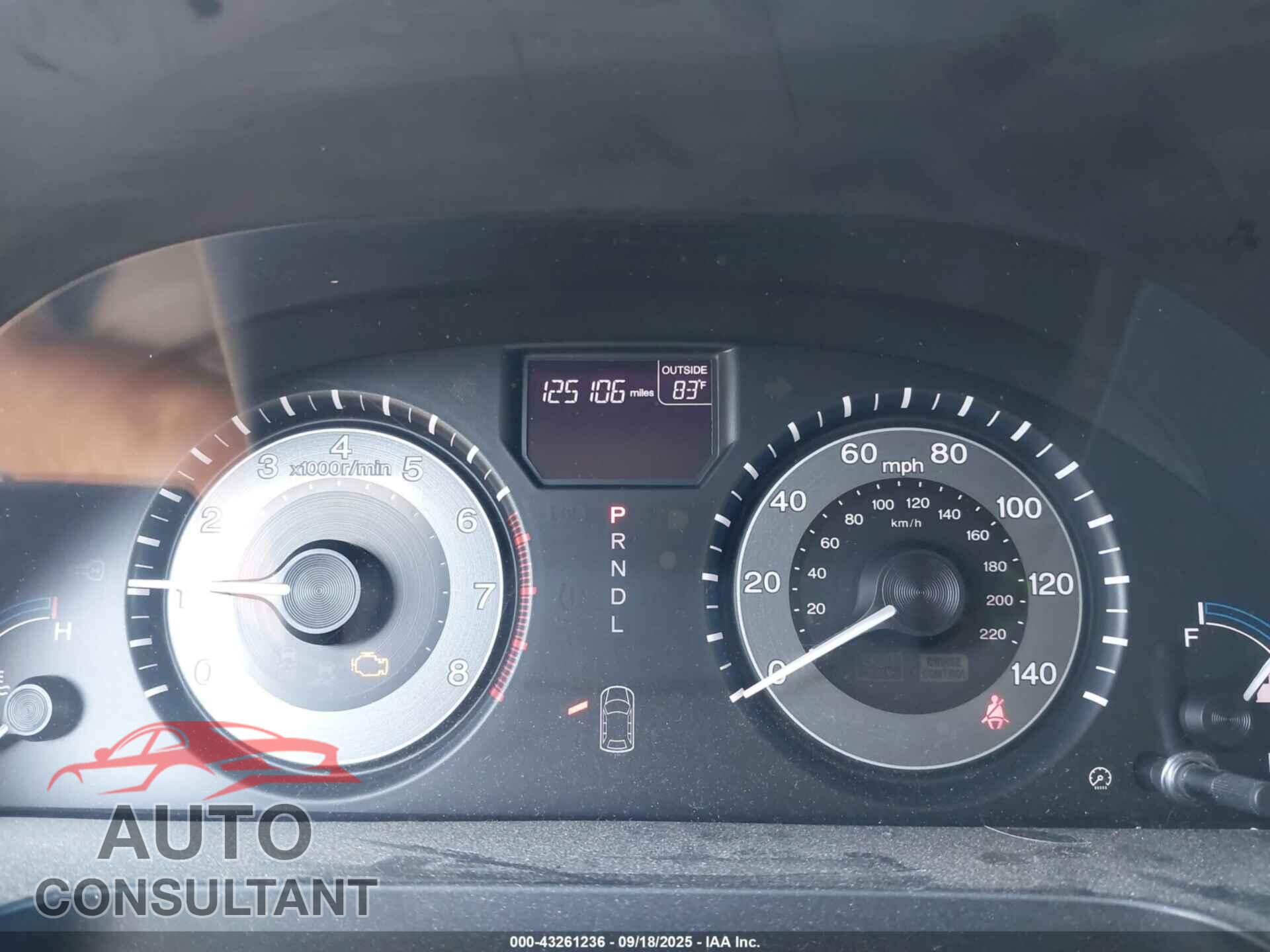 HONDA ODYSSEY 2013 - 5FNRL5H68DB031864