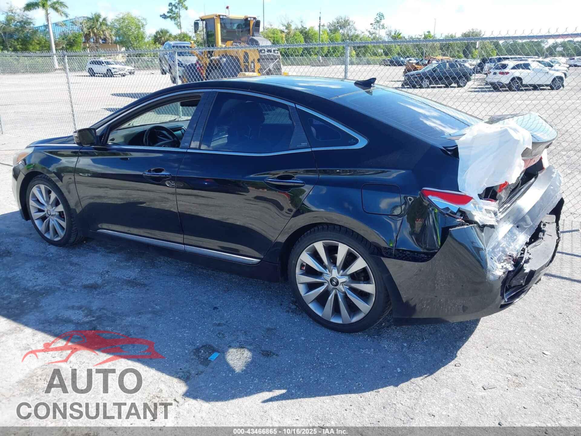 HYUNDAI AZERA 2012 - KMHFH4JG4CA152444