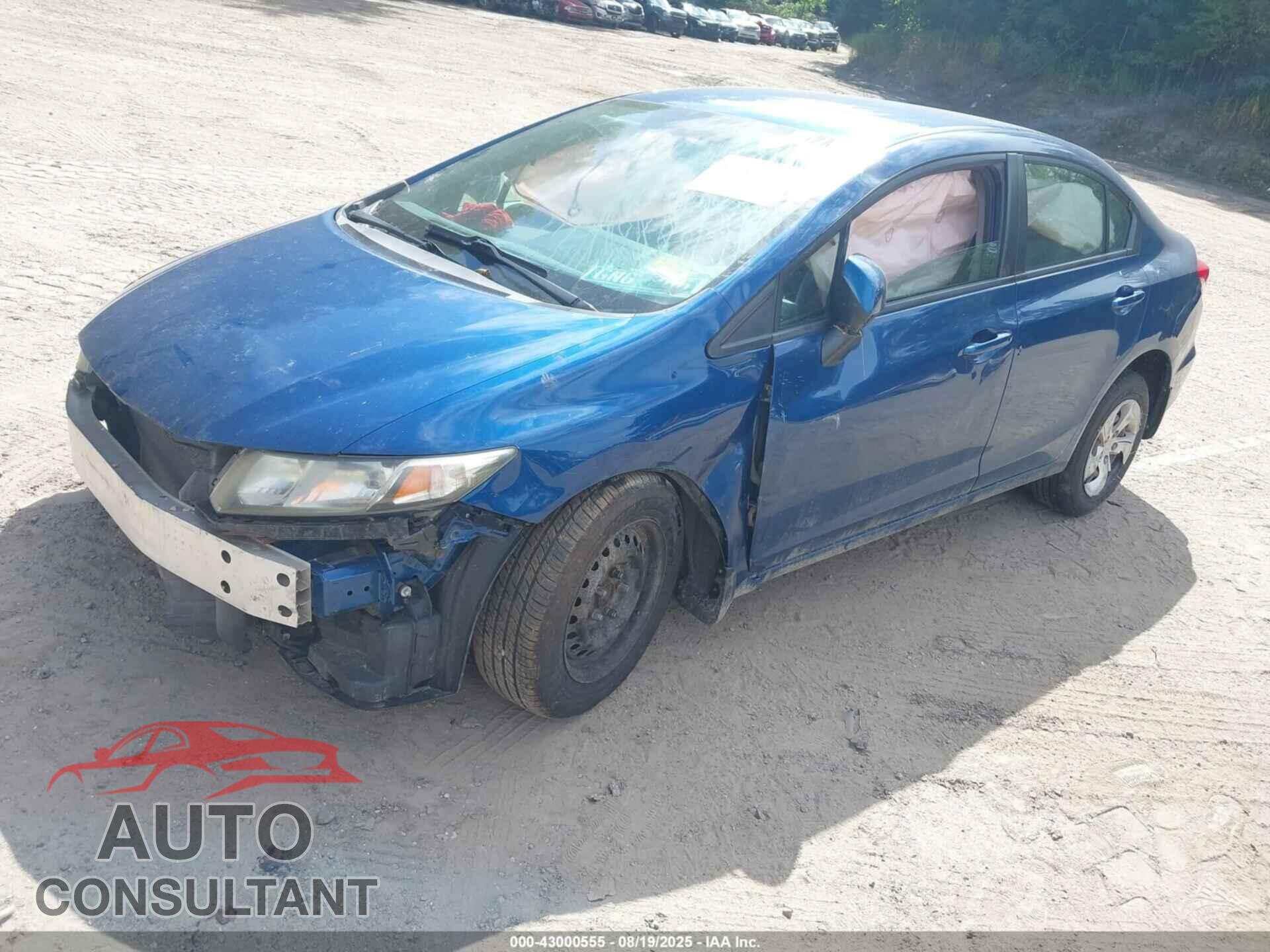 HONDA CIVIC 2013 - 2HGFB2F54DH563302