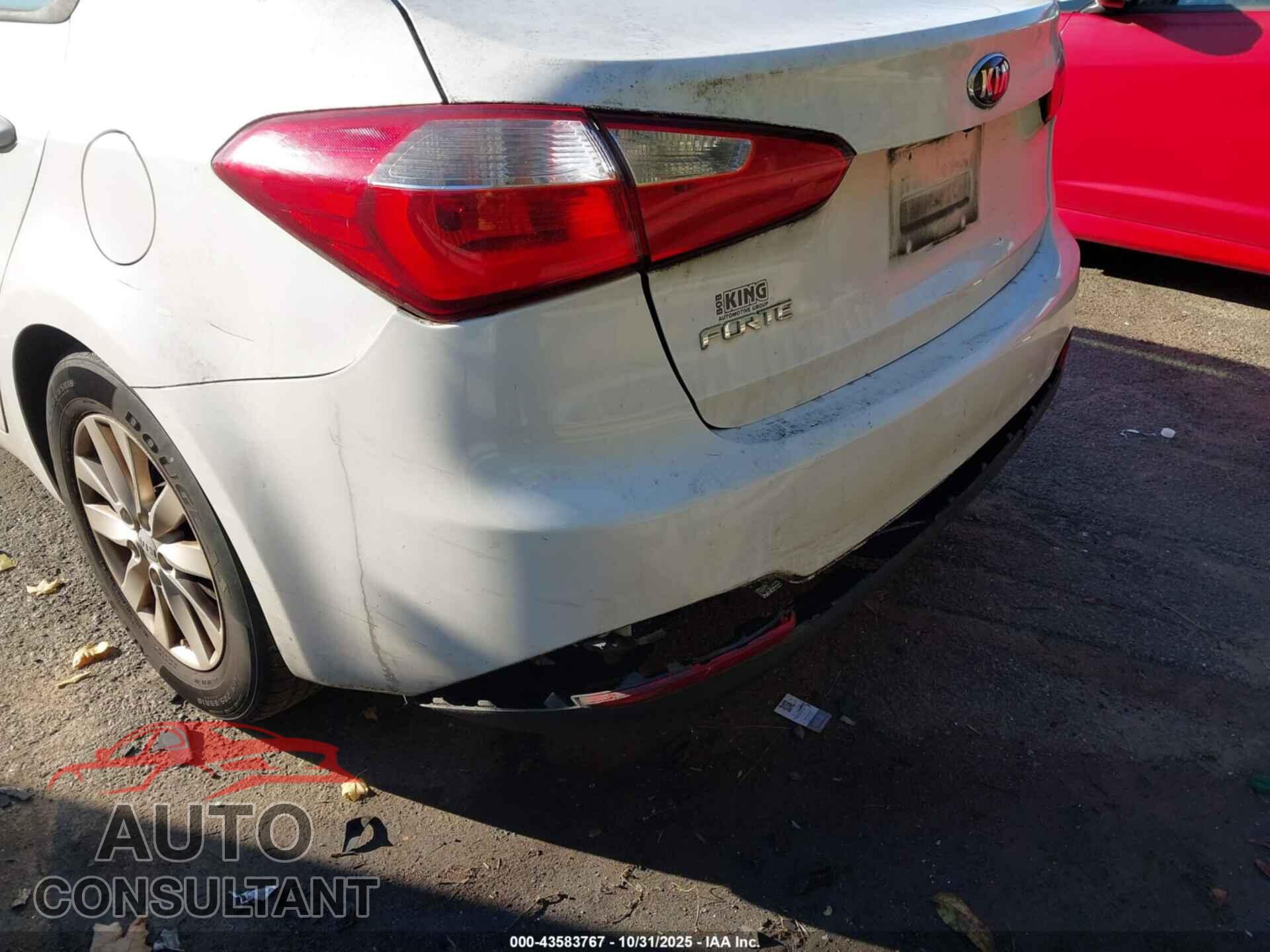 KIA FORTE 2016 - KNAFX4A64G5510202