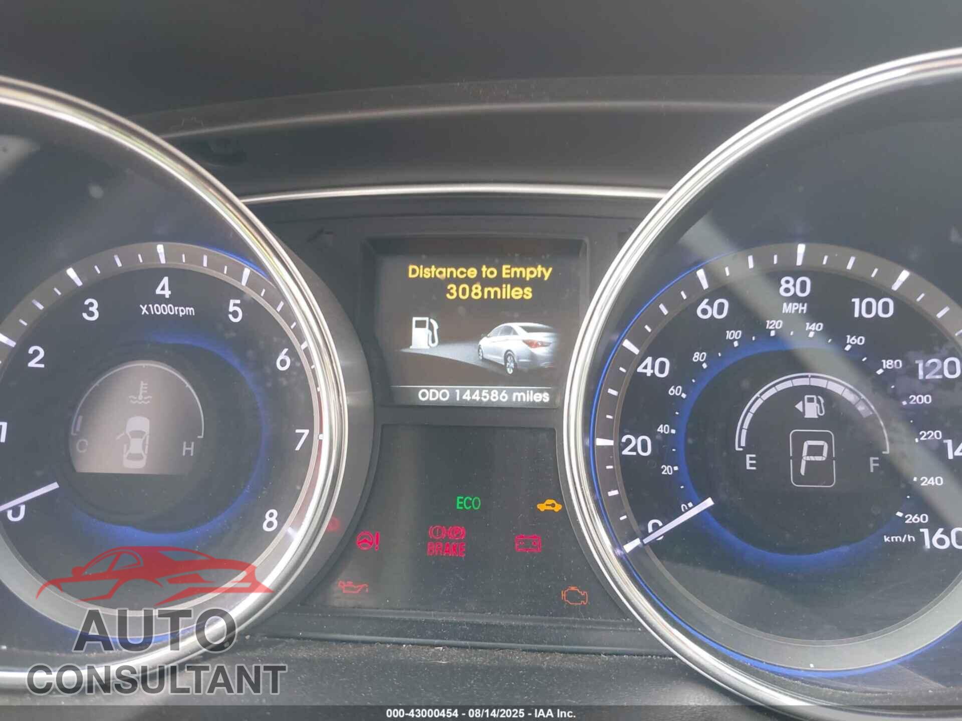 HYUNDAI SONATA 2014 - 5NPEC4AB0EH930771