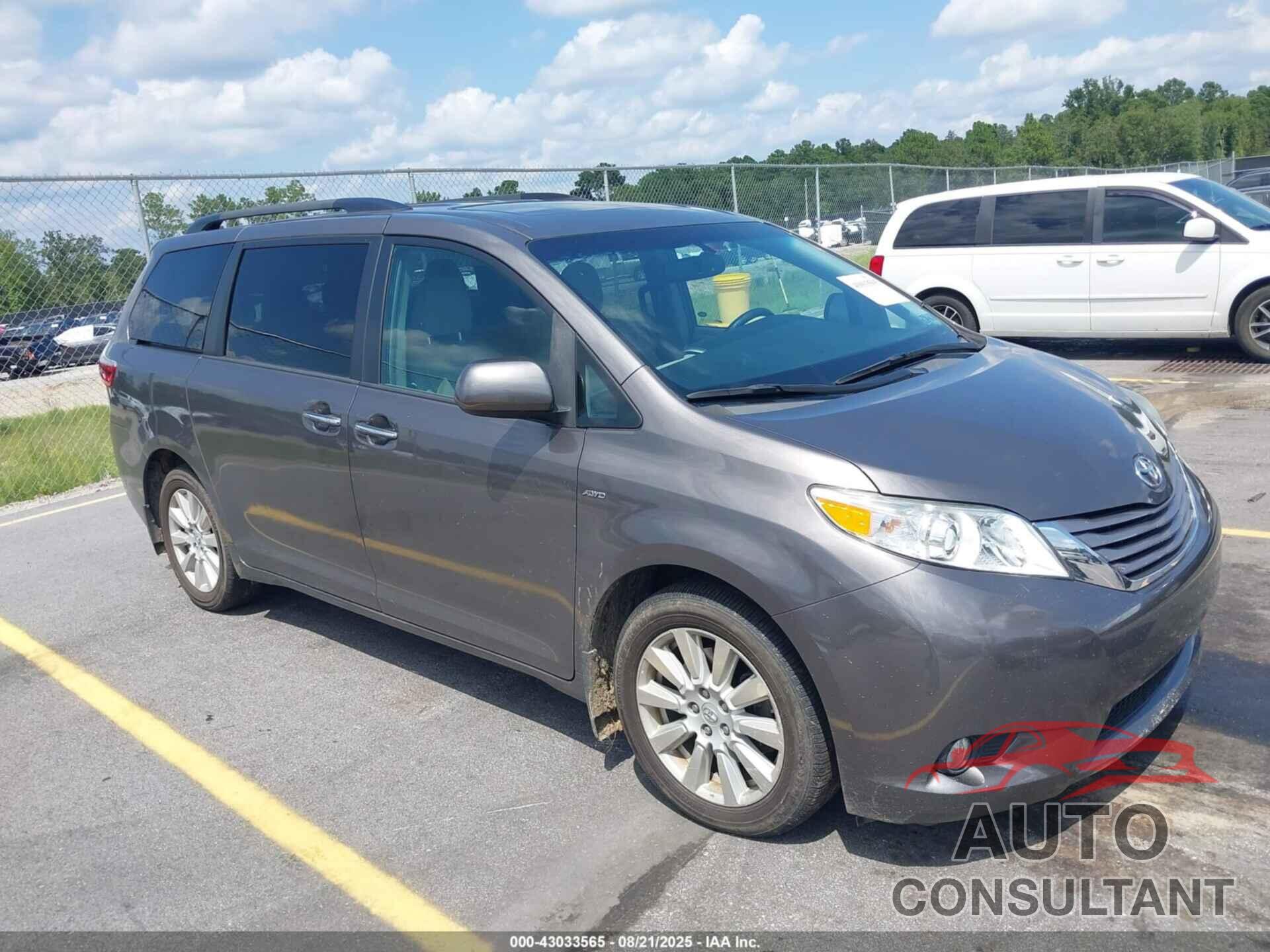TOYOTA SIENNA 2017 - 5TDDZ3DC9HS146886