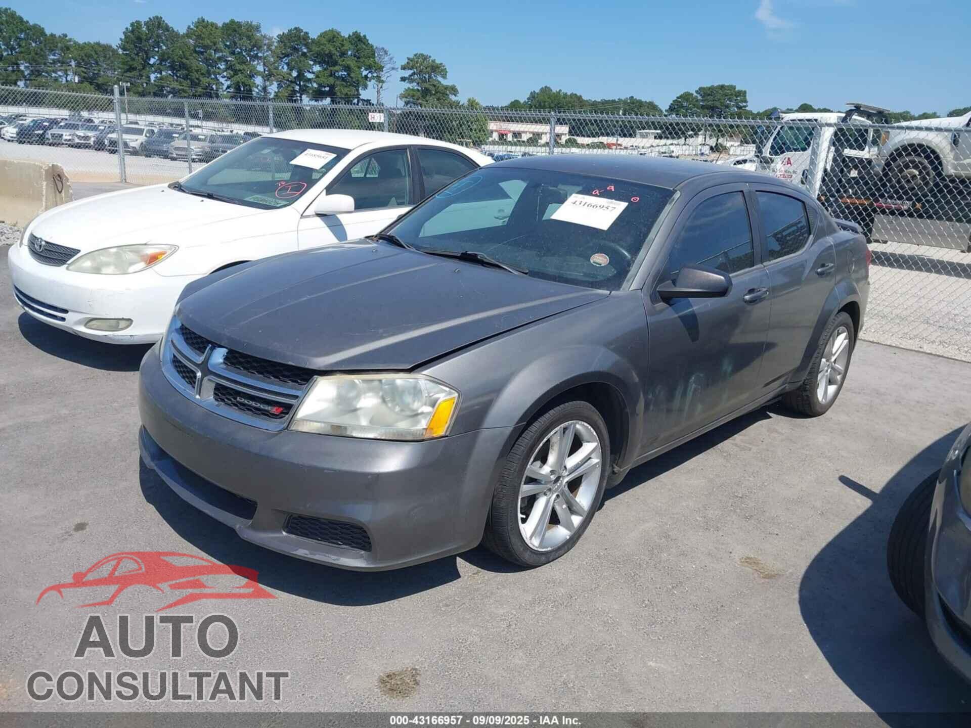 DODGE AVENGER 2013 - 1C3CDZAG1DN504863