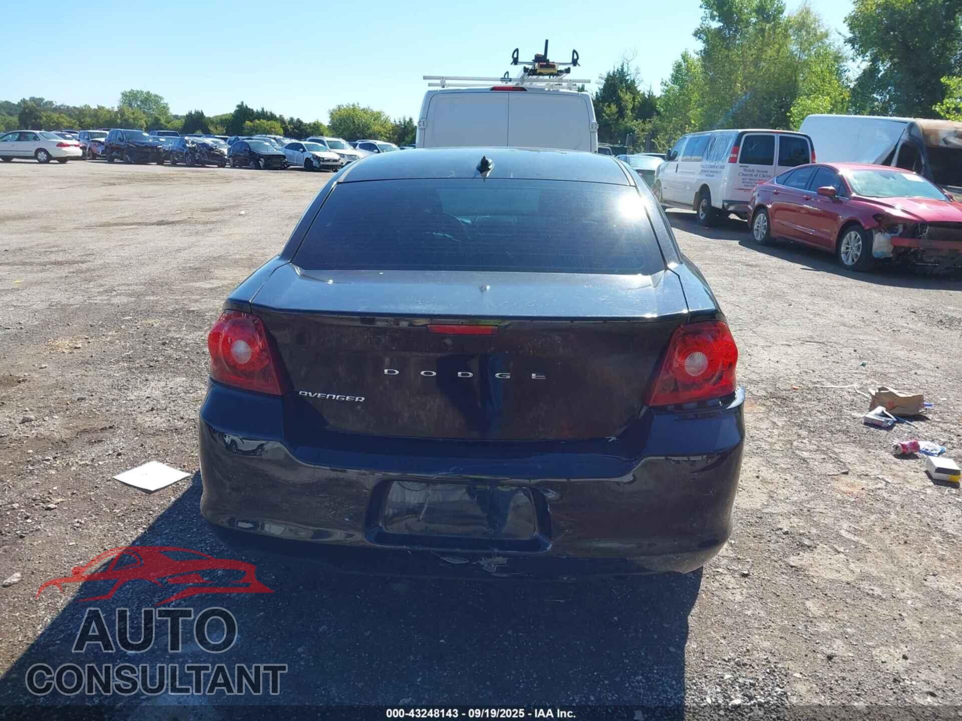 DODGE AVENGER 2013 - 1C3CDZAB2DN625065