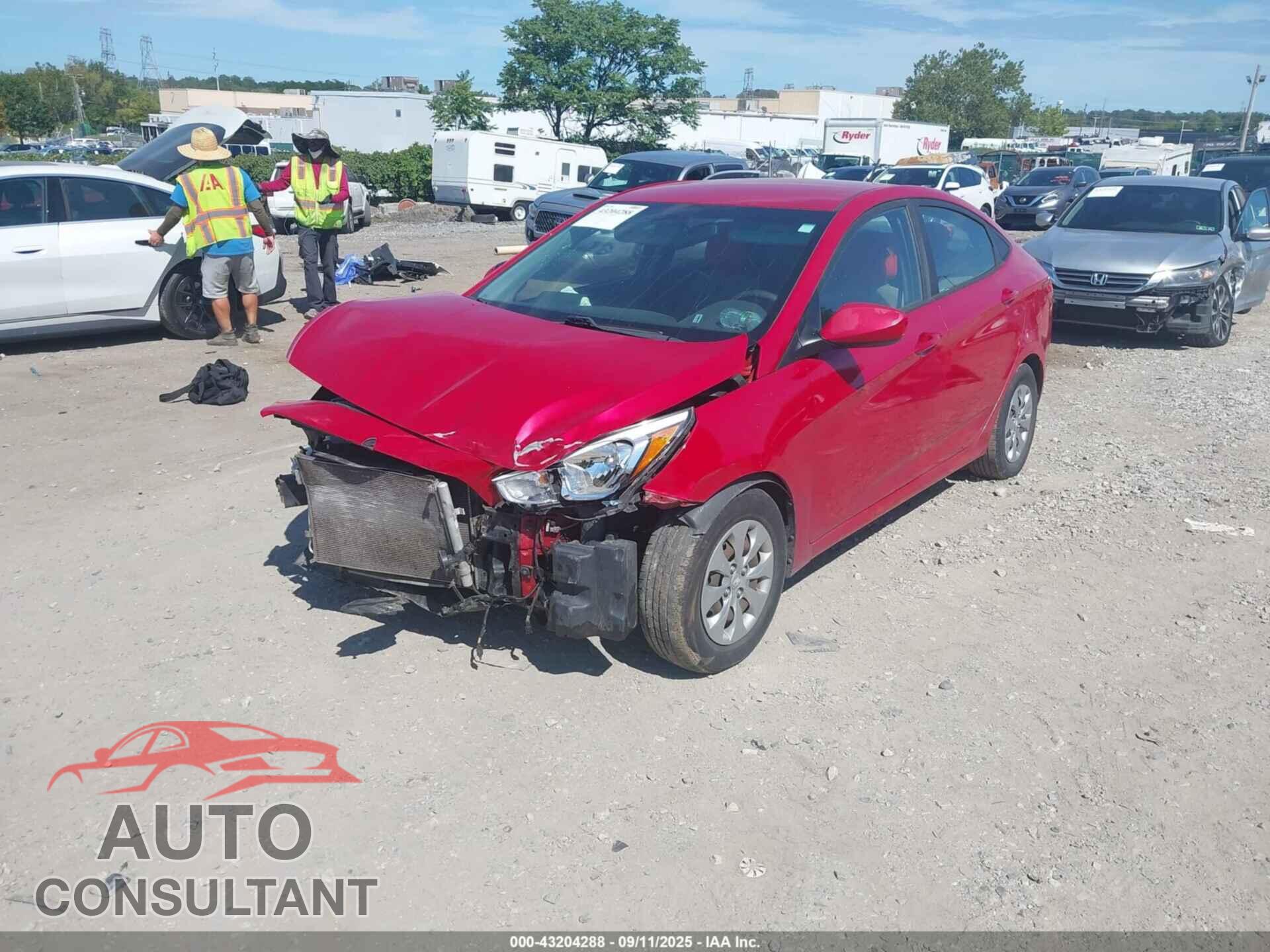 HYUNDAI ACCENT 2017 - KMHCT4AE9HU308497