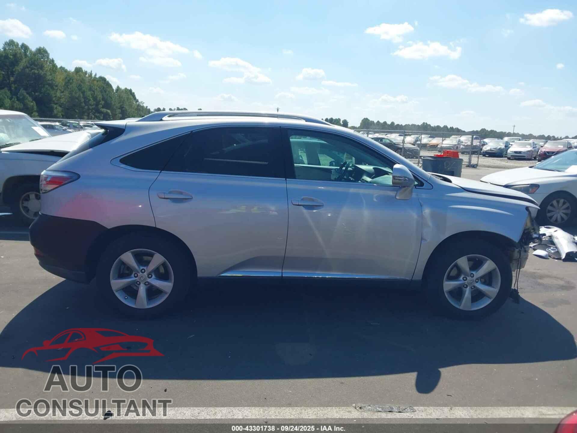 LEXUS RX 350 2012 - 2T2BK1BAXCC138522