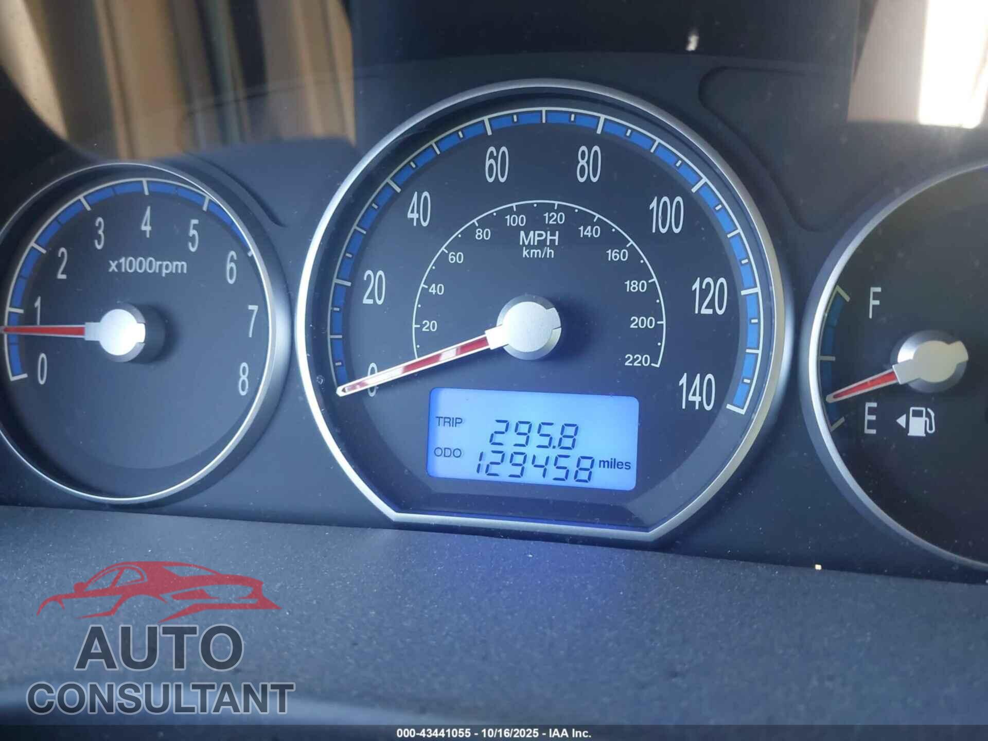 HYUNDAI SANTA FE 2009 - 5NMSH13E69H257496