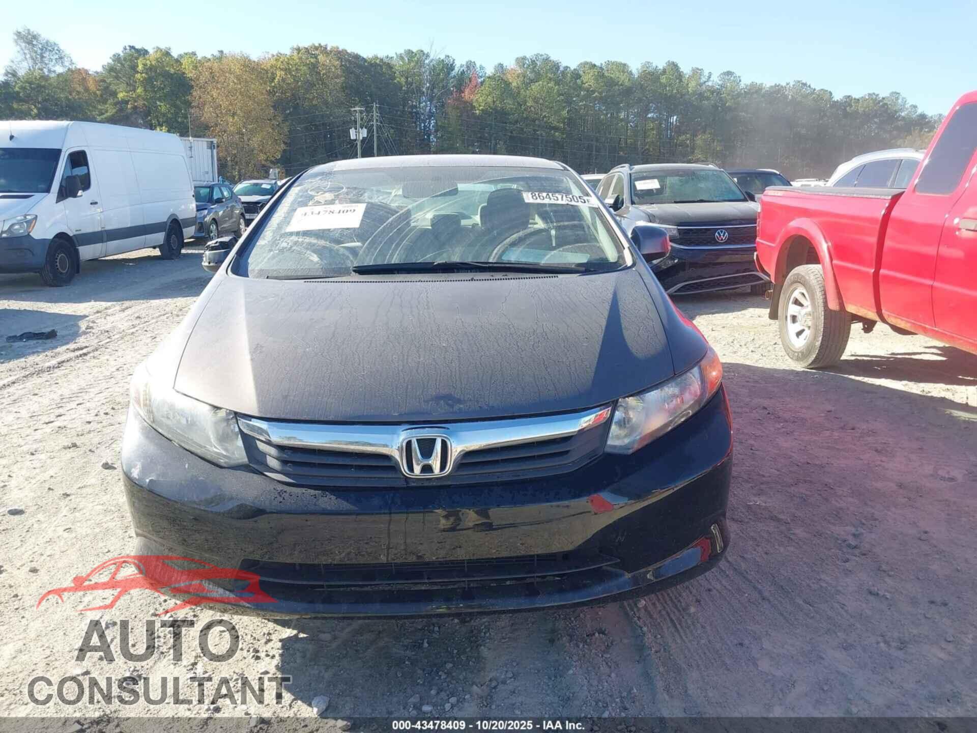 HONDA CIVIC 2012 - 19XFB2F53CE005613