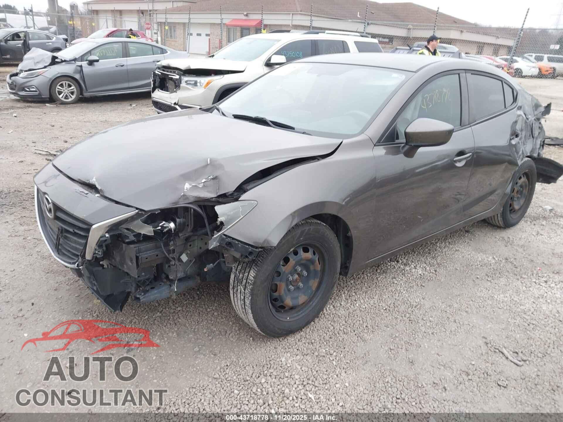 MAZDA MAZDA3 2016 - JM1BM1T78G1346183