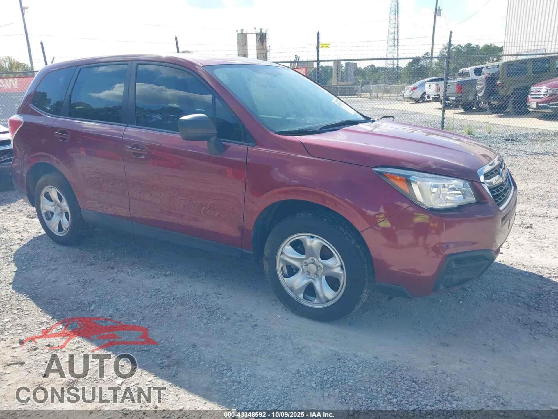 SUBARU FORESTER 2017 - JF2SJAAC1HG454119