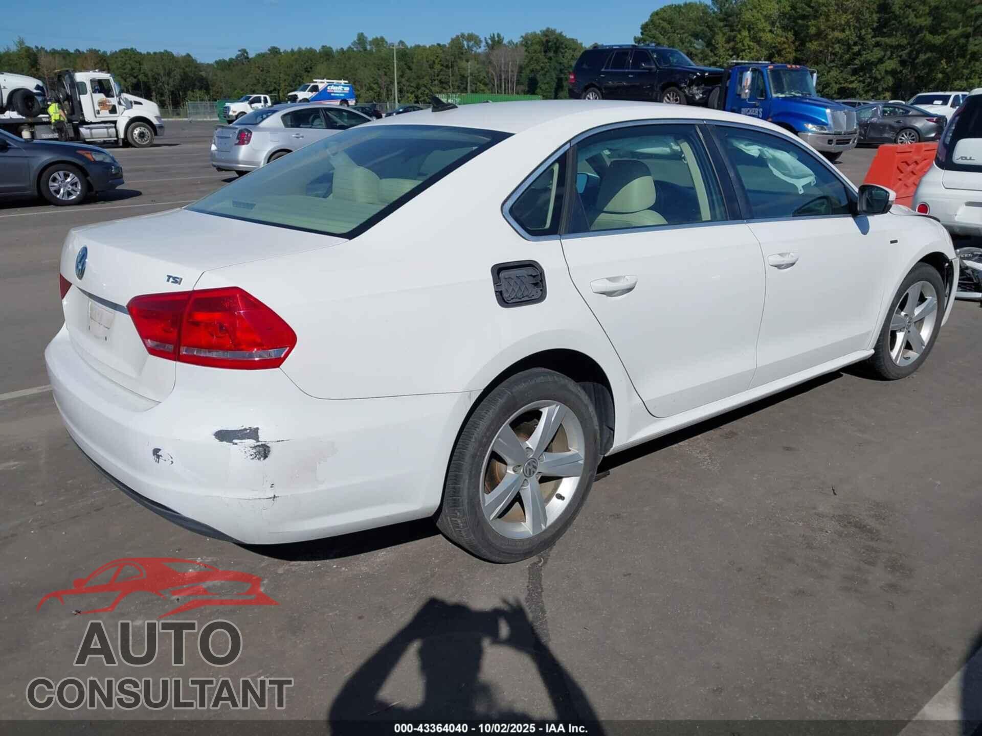VOLKSWAGEN PASSAT 2015 - 1VWAS7A34FC111459
