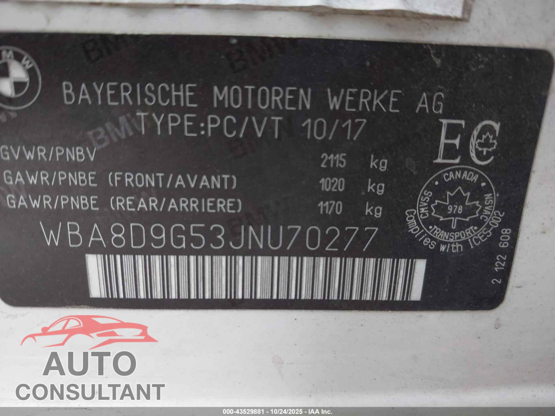 BMW 330I 2018 - WBA8D9G53JNU70277