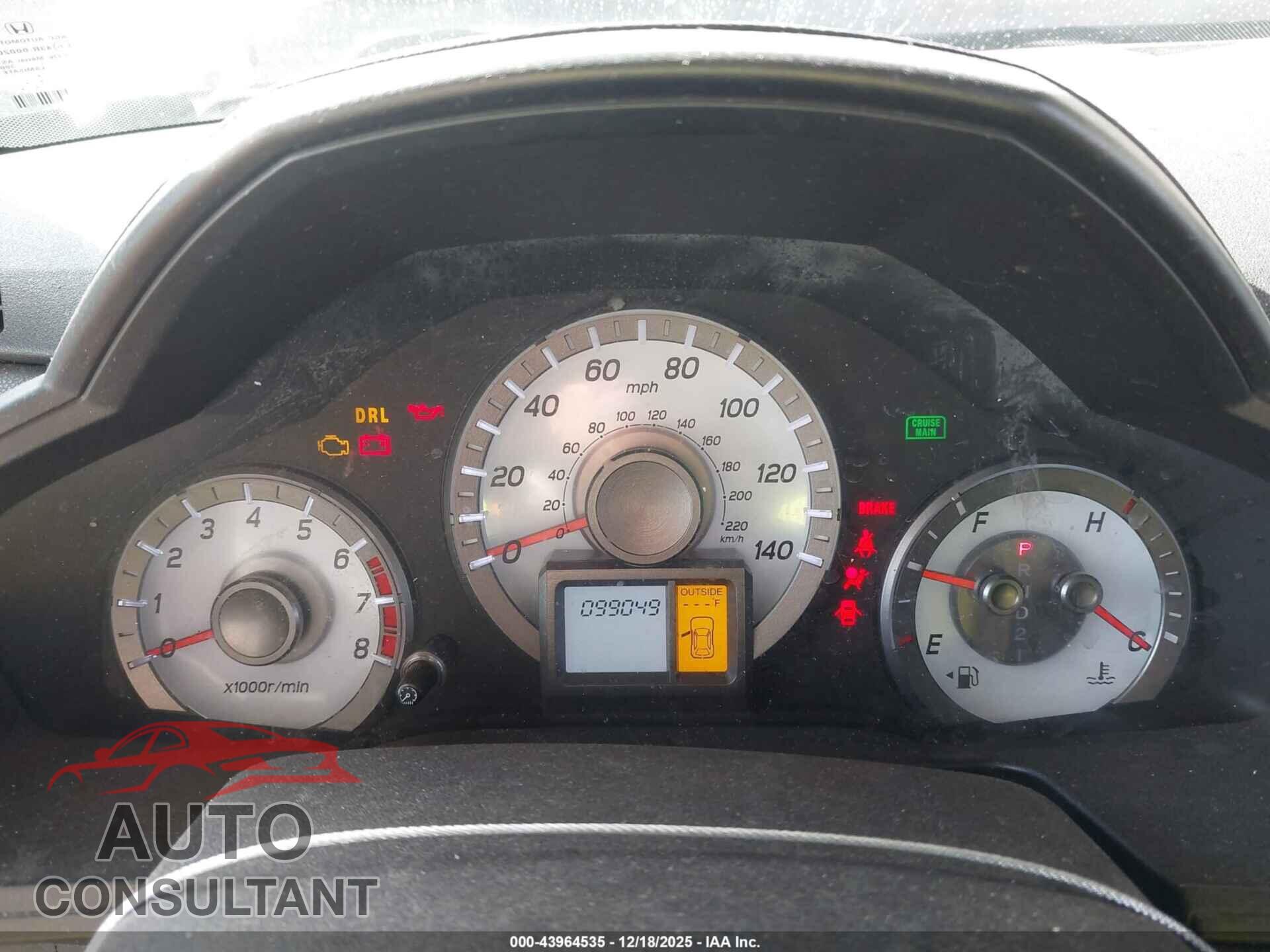 HONDA PILOT 2012 - 5FNYF3H70CB035812